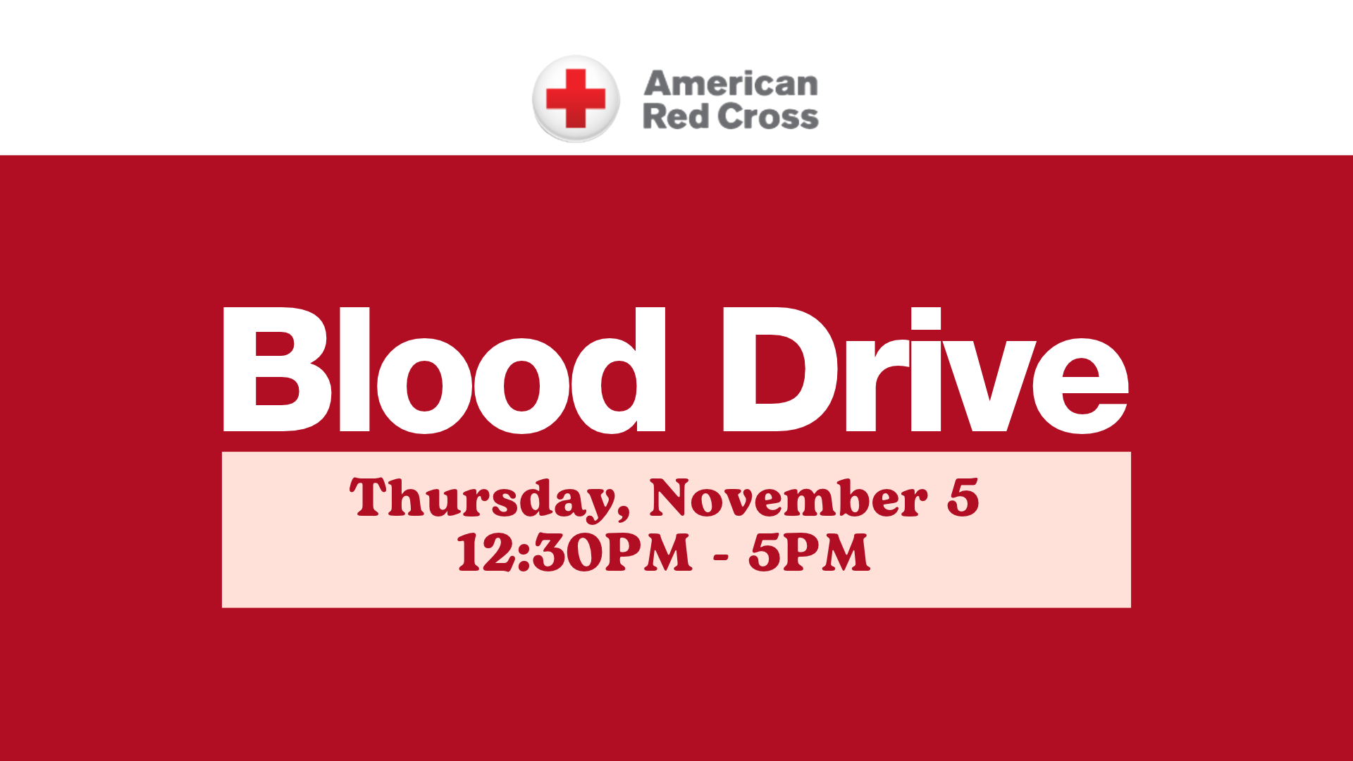 Red Cross Blood Drive