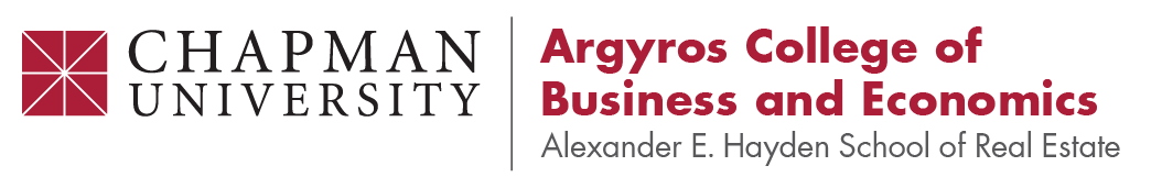 Chapman Alexander E. Hayden School of Real Estate