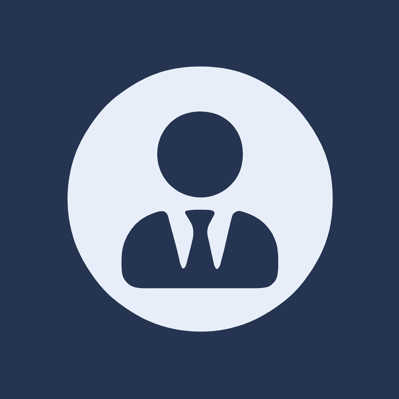 Icon of a person wearing a suit and tie, representing a professional or business figure.