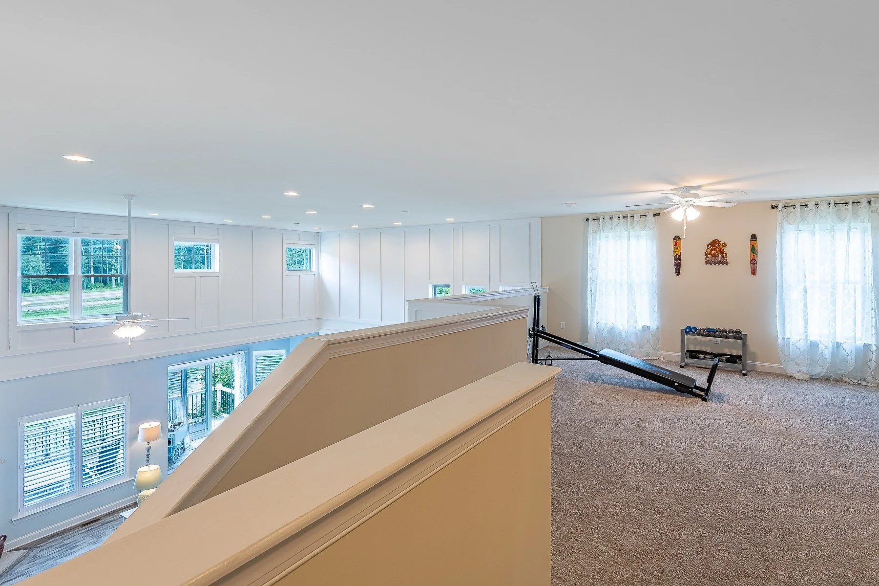 Loft overlooking the two-story great room at 28839 W Henry Place.