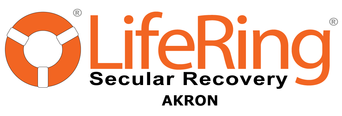 LifeRing logo featuring an orange and white life preserver icon with the words 'LifeRing' in orange text