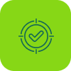 Green app icon with a checkmark inside a circle