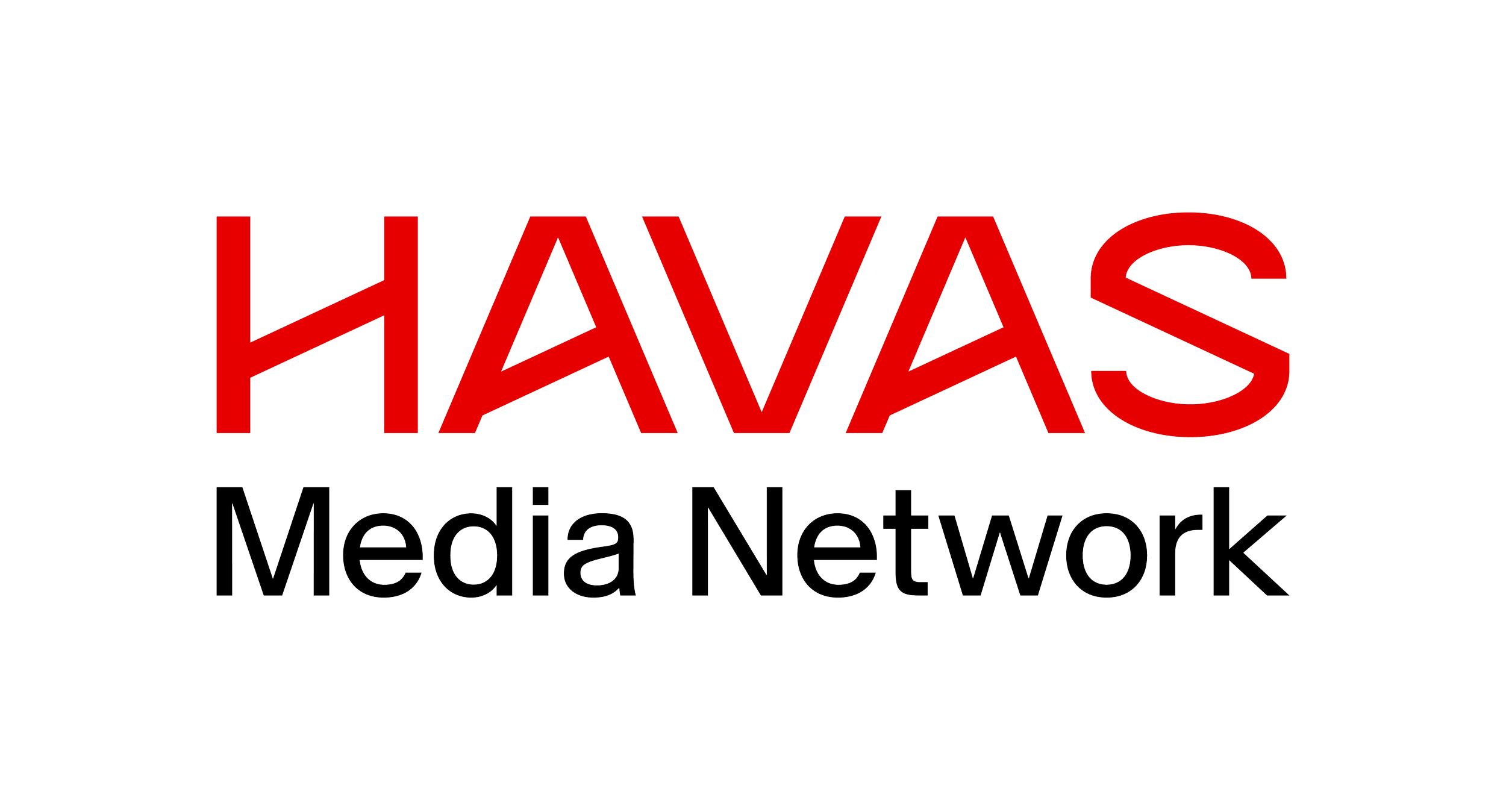 Logo of Havas Media Network with red and black text