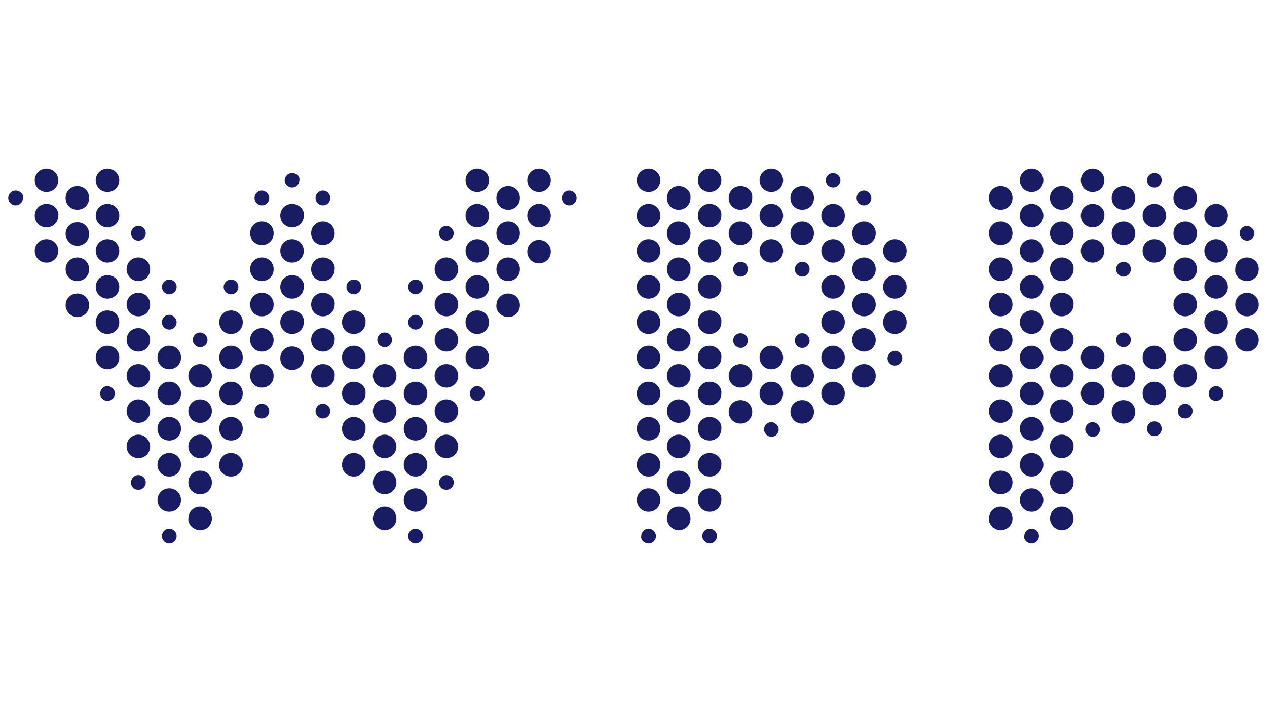 WPP logo made of dark blue circles on a white background.