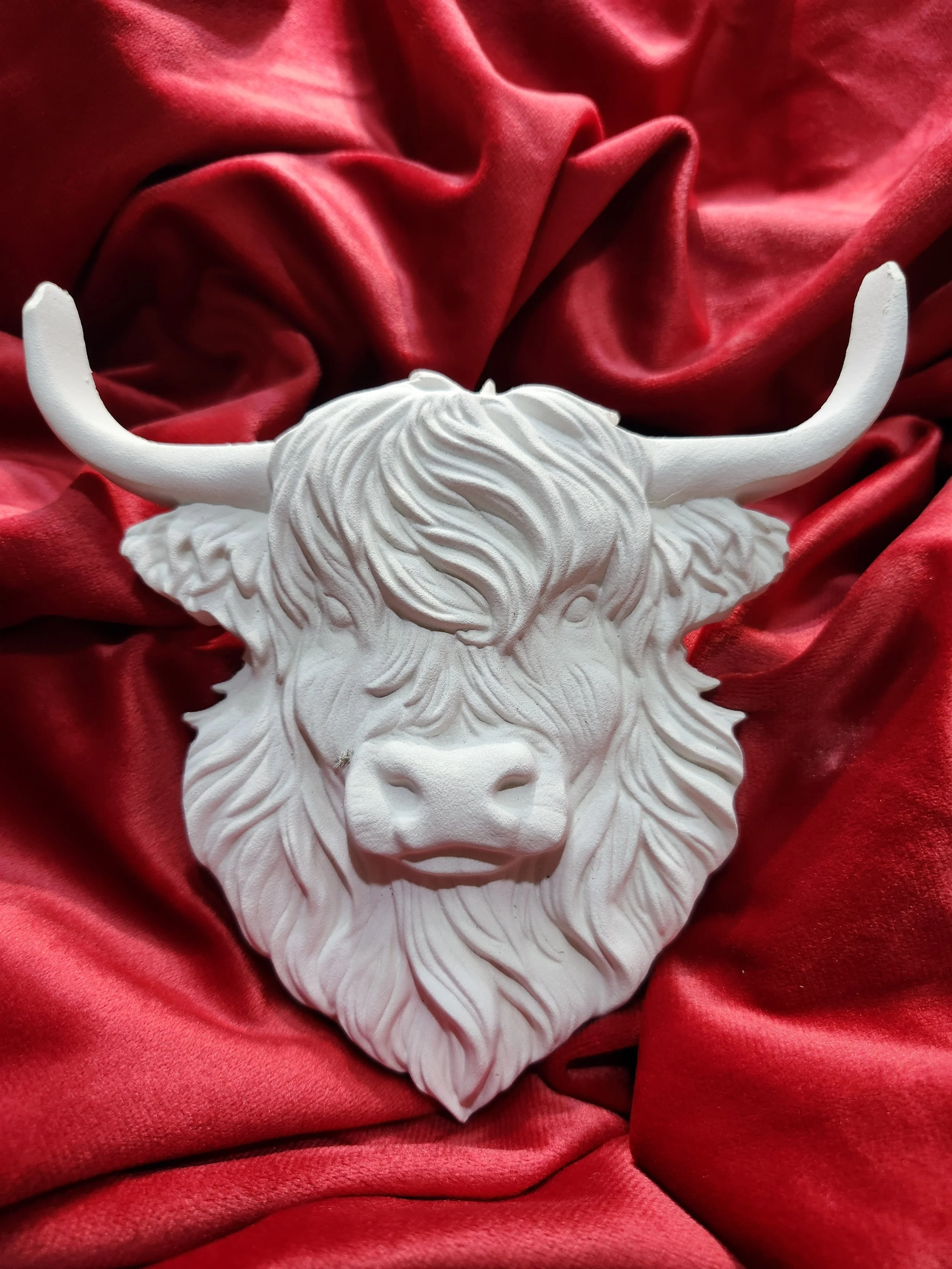 Large Flower Highland Cow