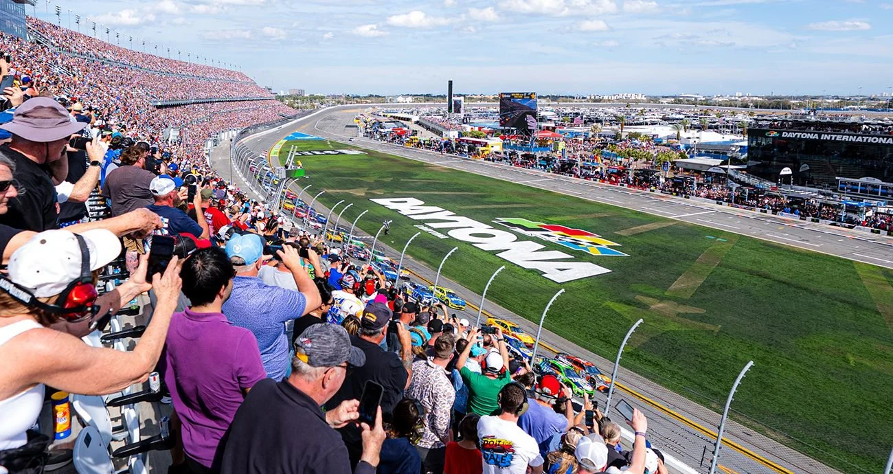 Daytona beach raceway.  The home of motor racing for many - leave Isla Del Sol, stay overnight in Orlando and then drive to Daytona for the race then back to Isla in the evening