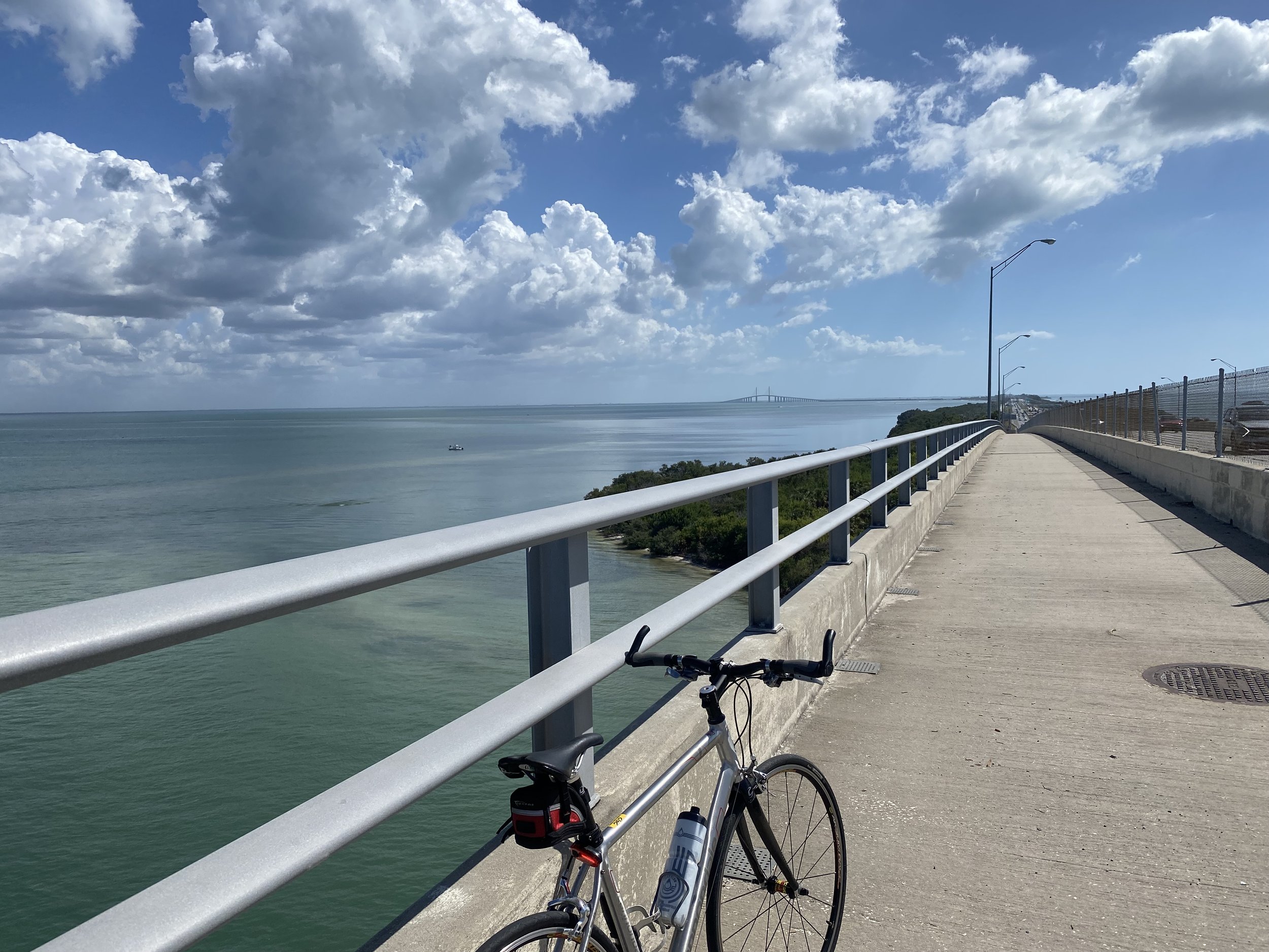 Bike parked en route to Skyway Bridge