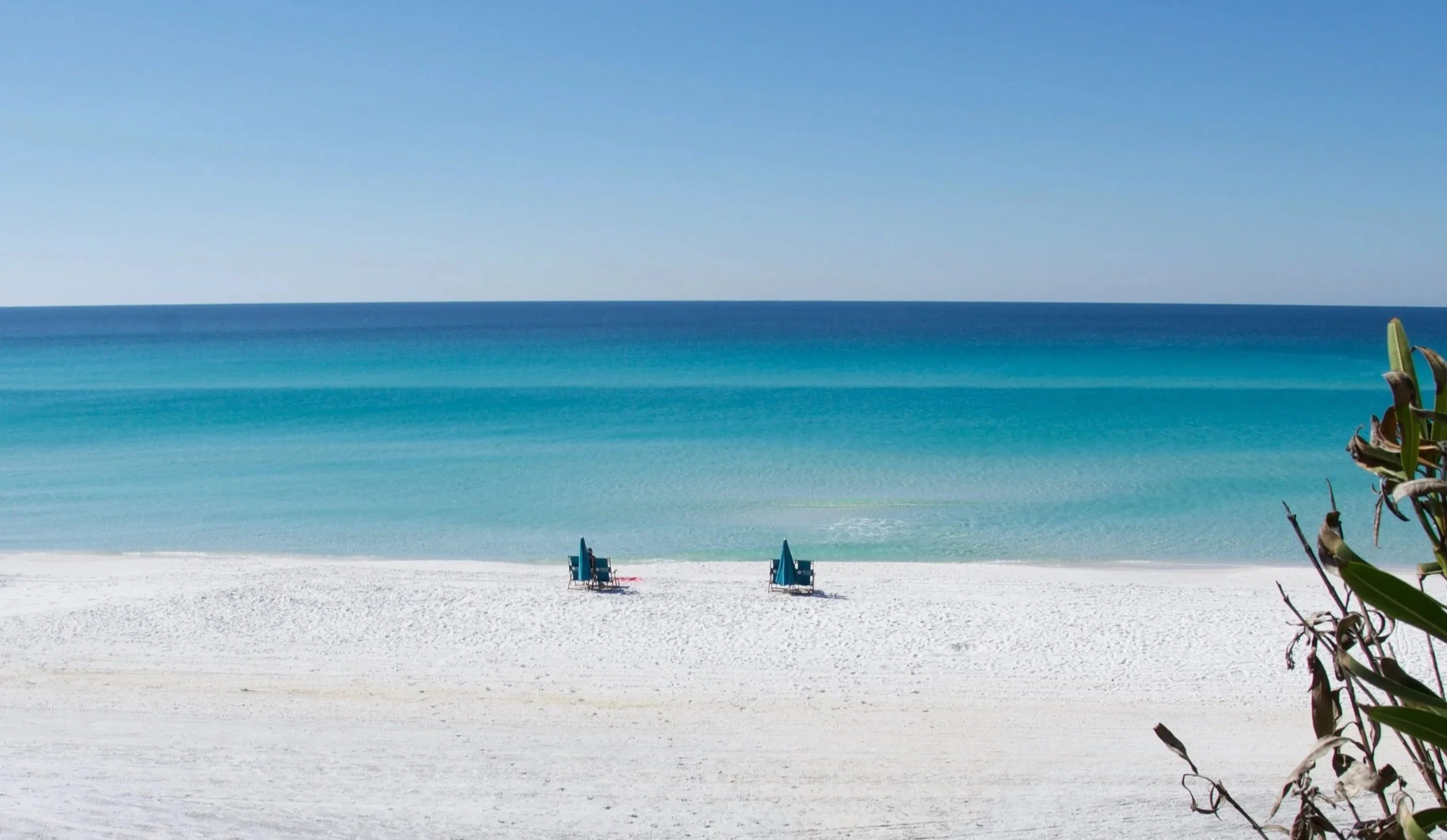 A relaxing day at the  beach overlooking Gulf of Mexico