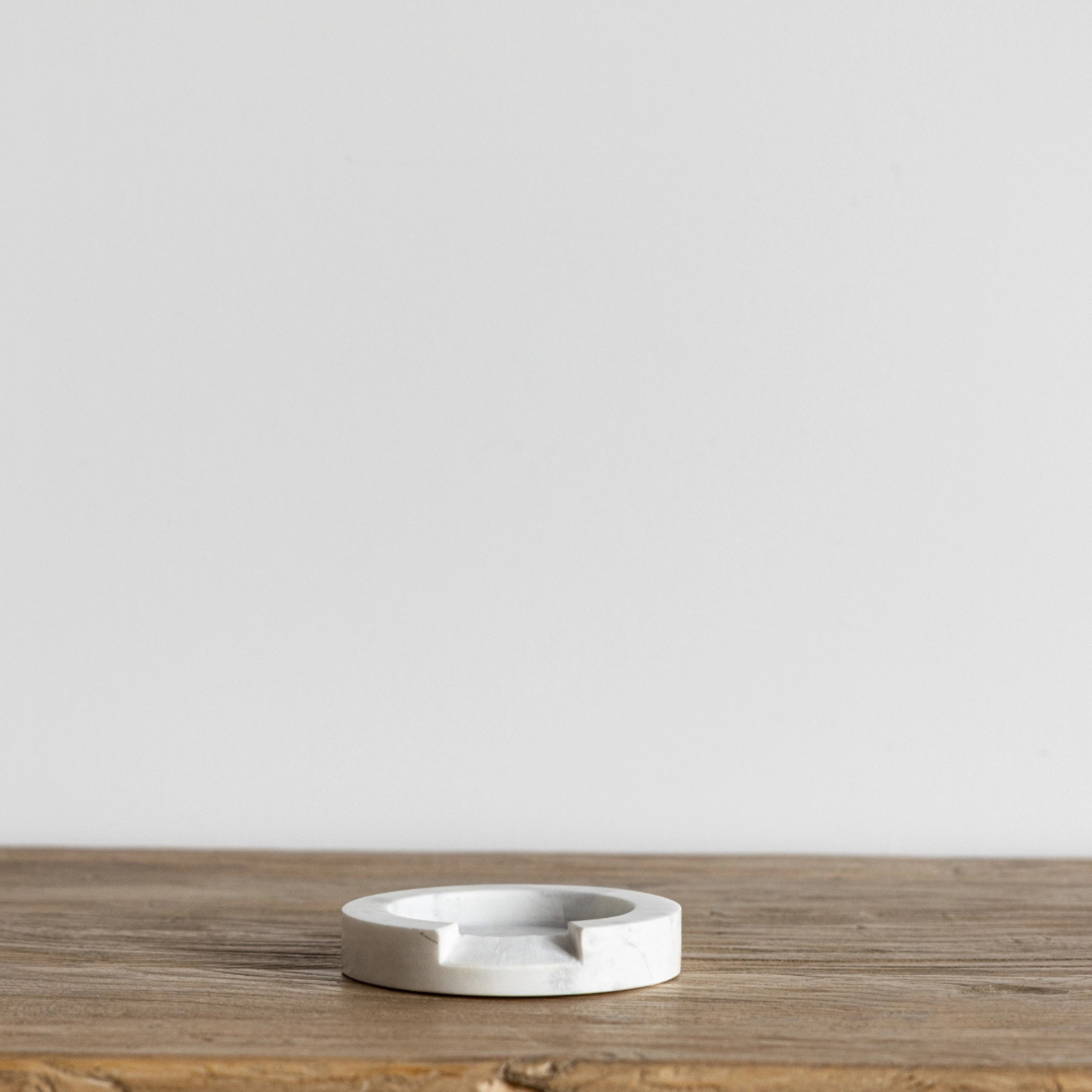White Marble Round Spoon Rest | Elegant Kitchen Utensil Holder