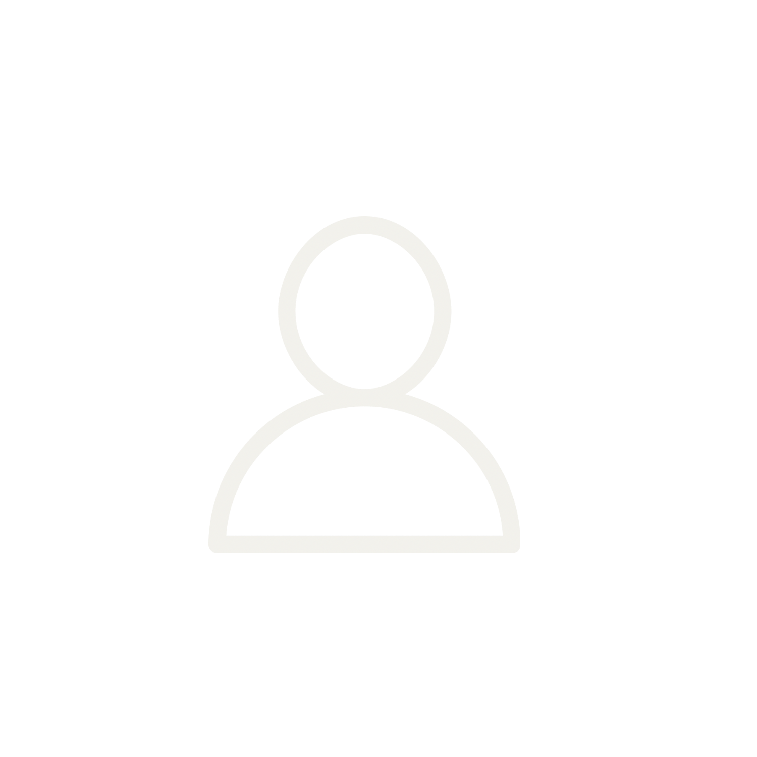 Black background with a white outline of a person icon in the center.