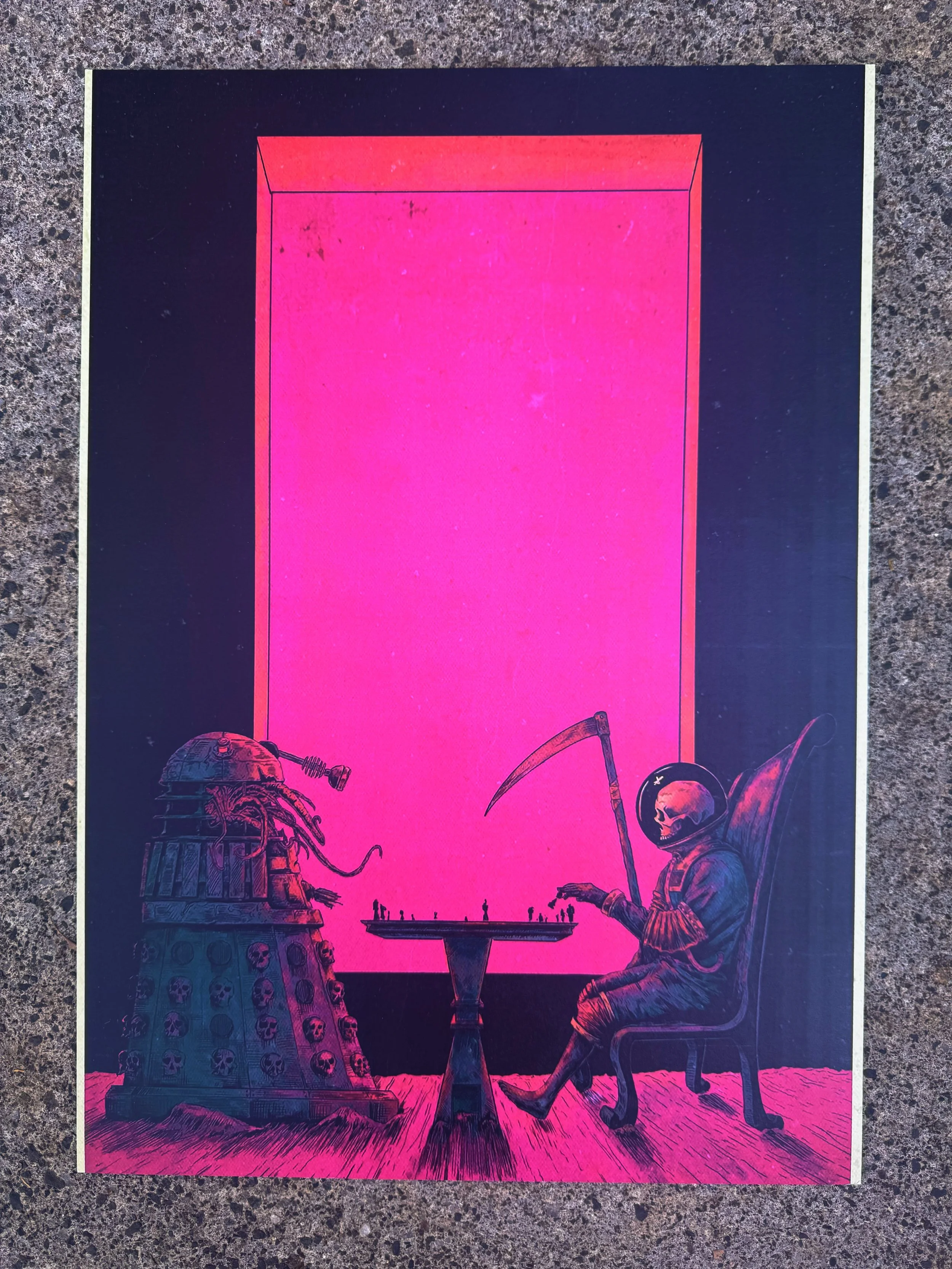 A3 dalek chess game digital print
