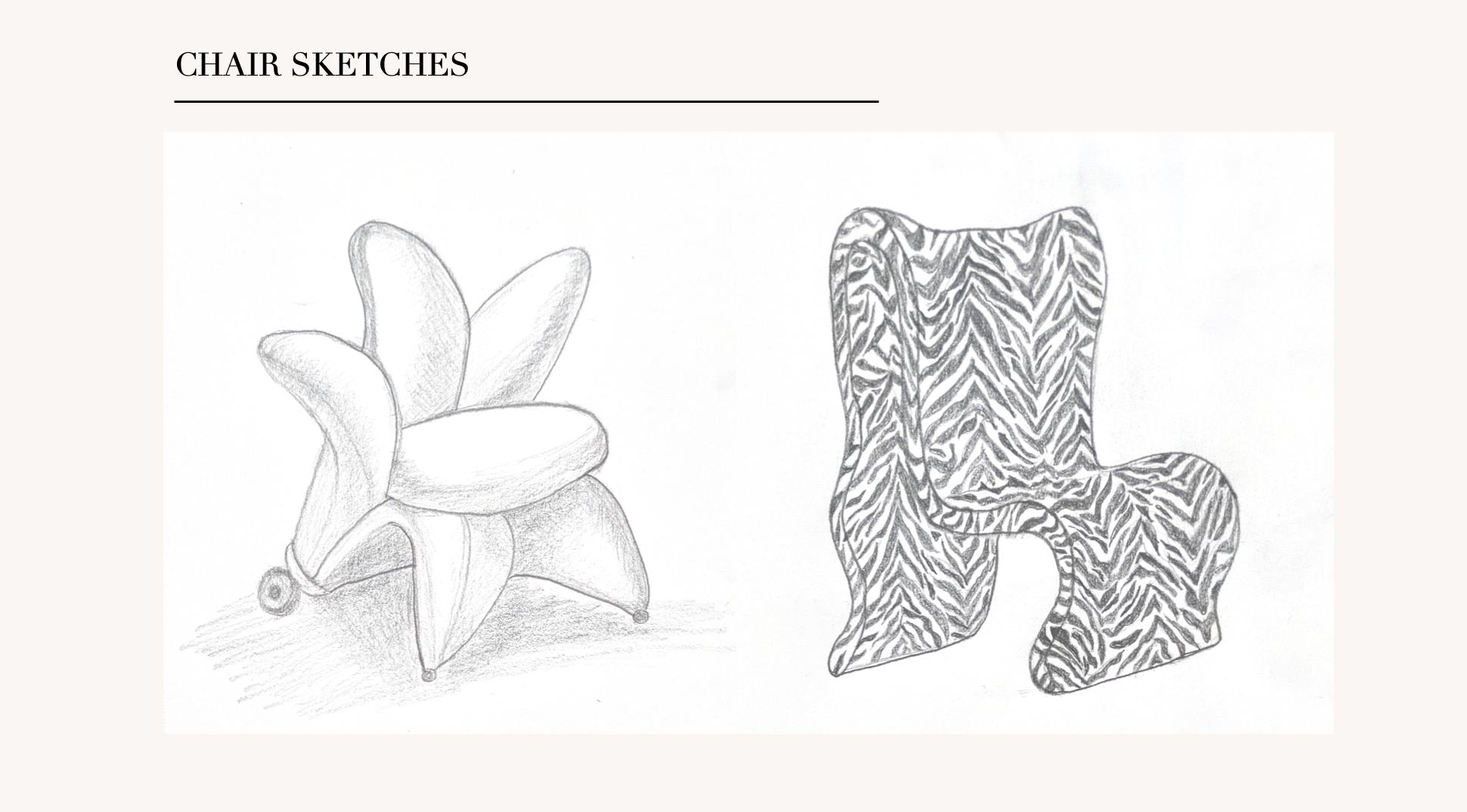 An observational sketch of an existing chair, created to practice pencil rendering, proportion, and shading techniques.