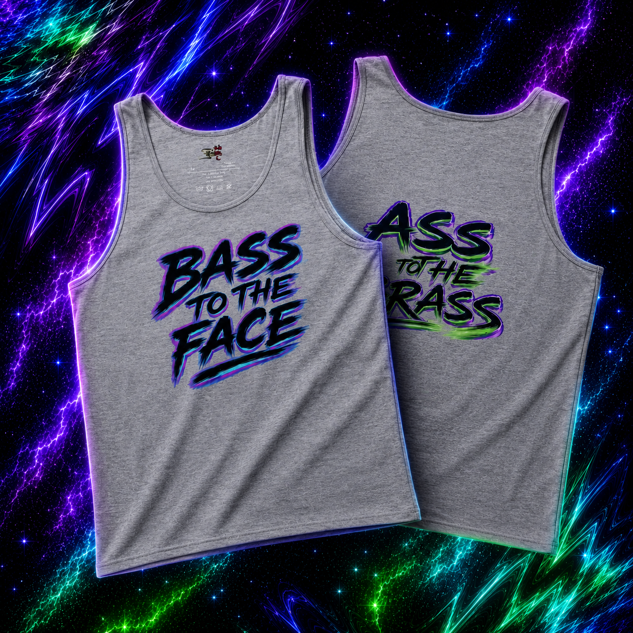 Bass To The Face Ass To The Grass Black