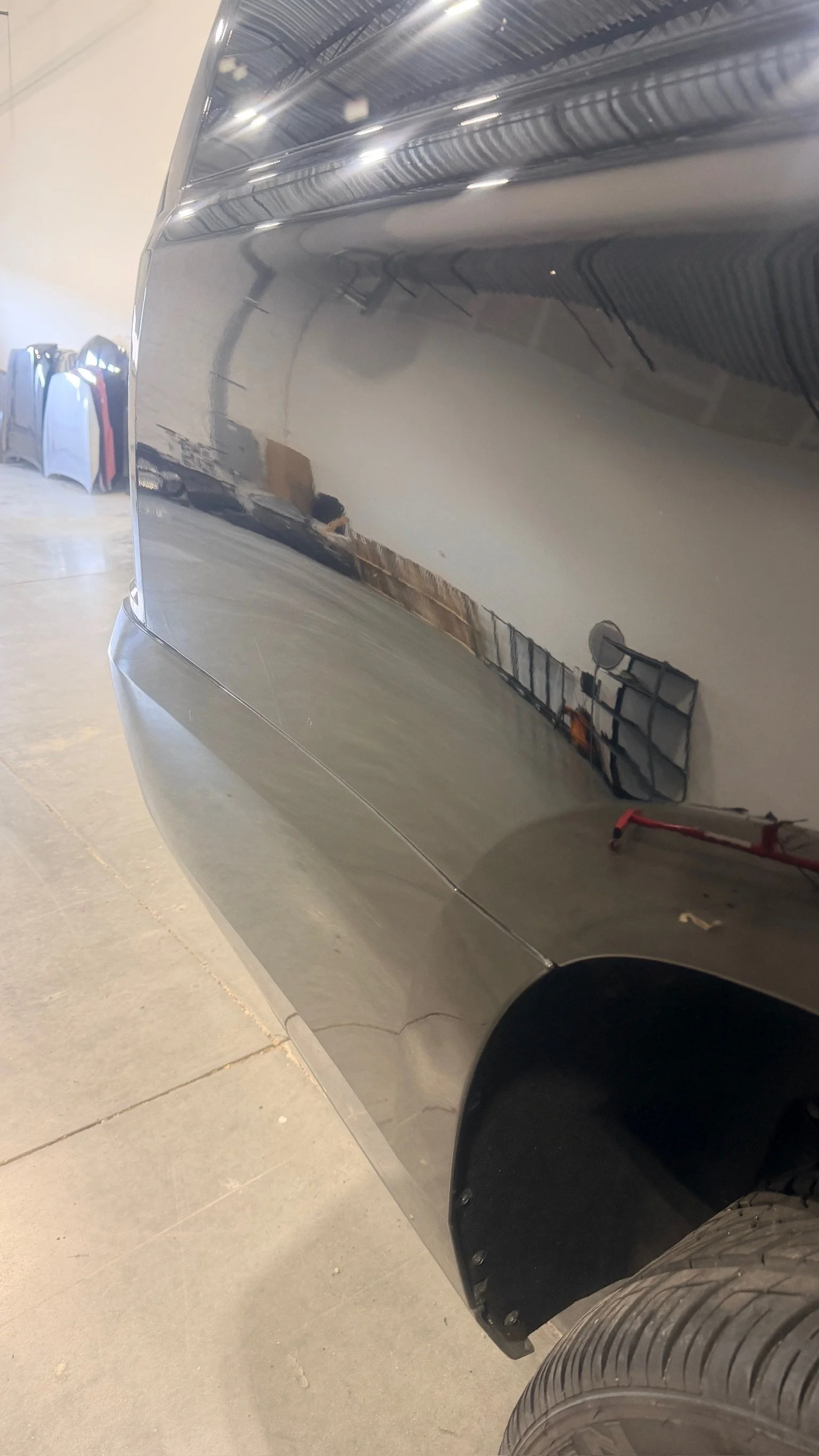 Completed minor collision repair with factory finish preserved