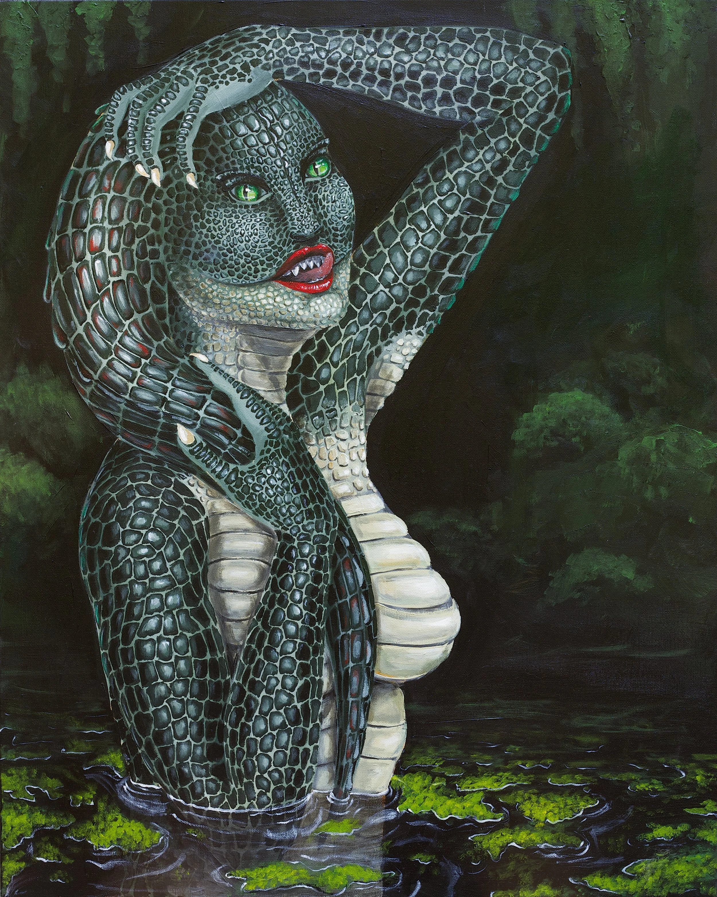 Sin, Acrylic on Canvas, 22" x 30", 2014