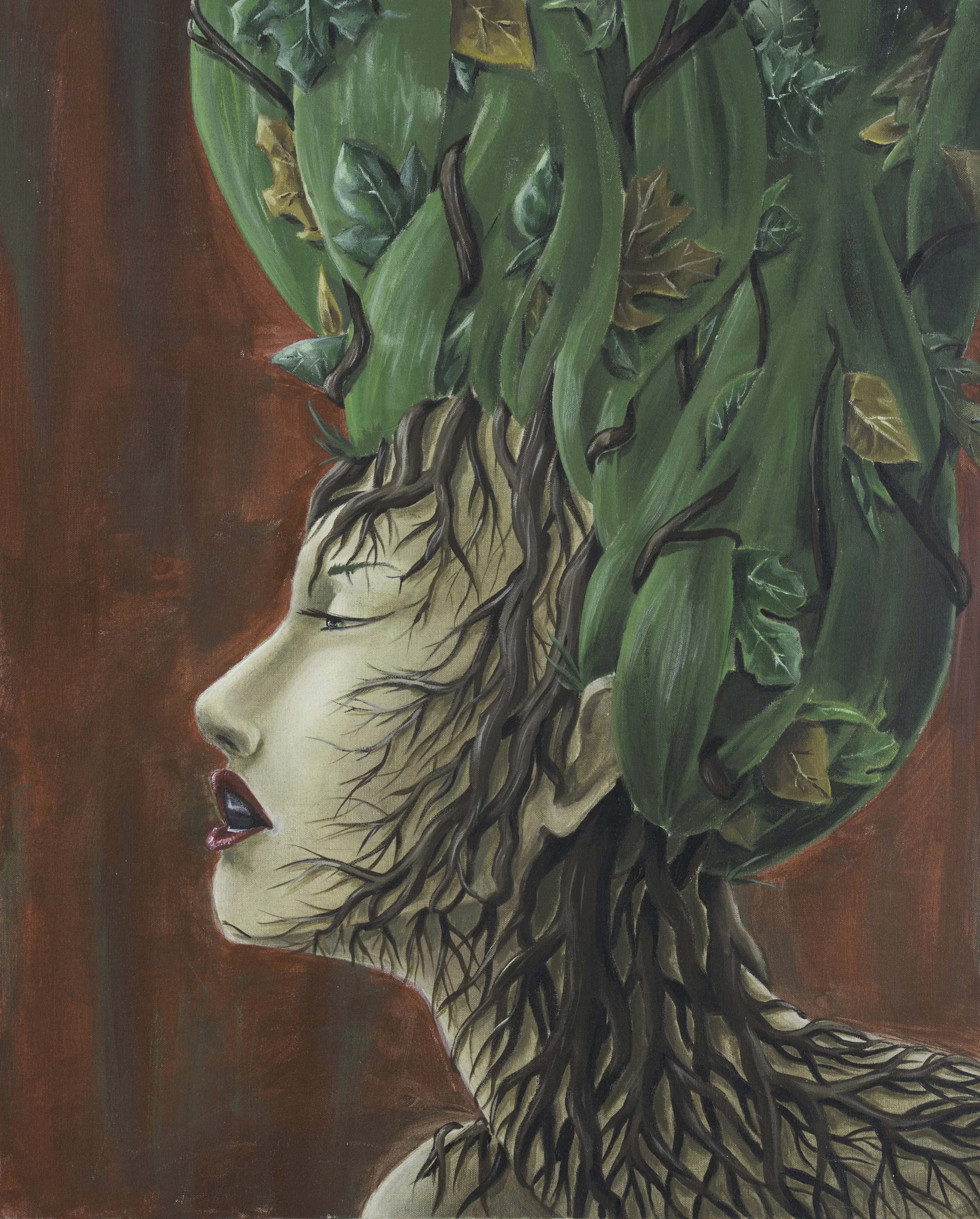 Growing like Weeds, Acrylic on Canvas, 24" x 30", 2012