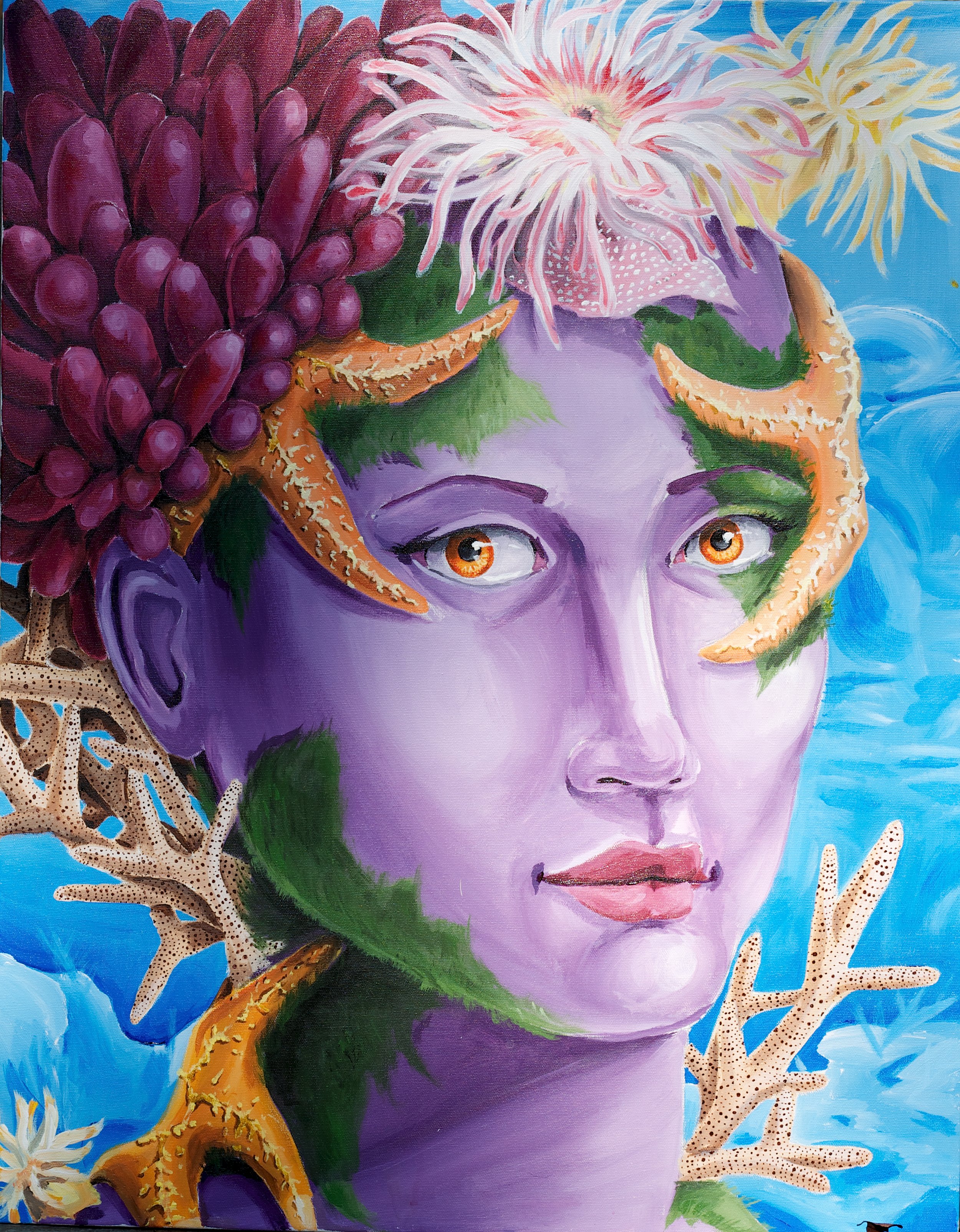 Lady Jones, Acrylic on Canvas, 22" x 28", 2012