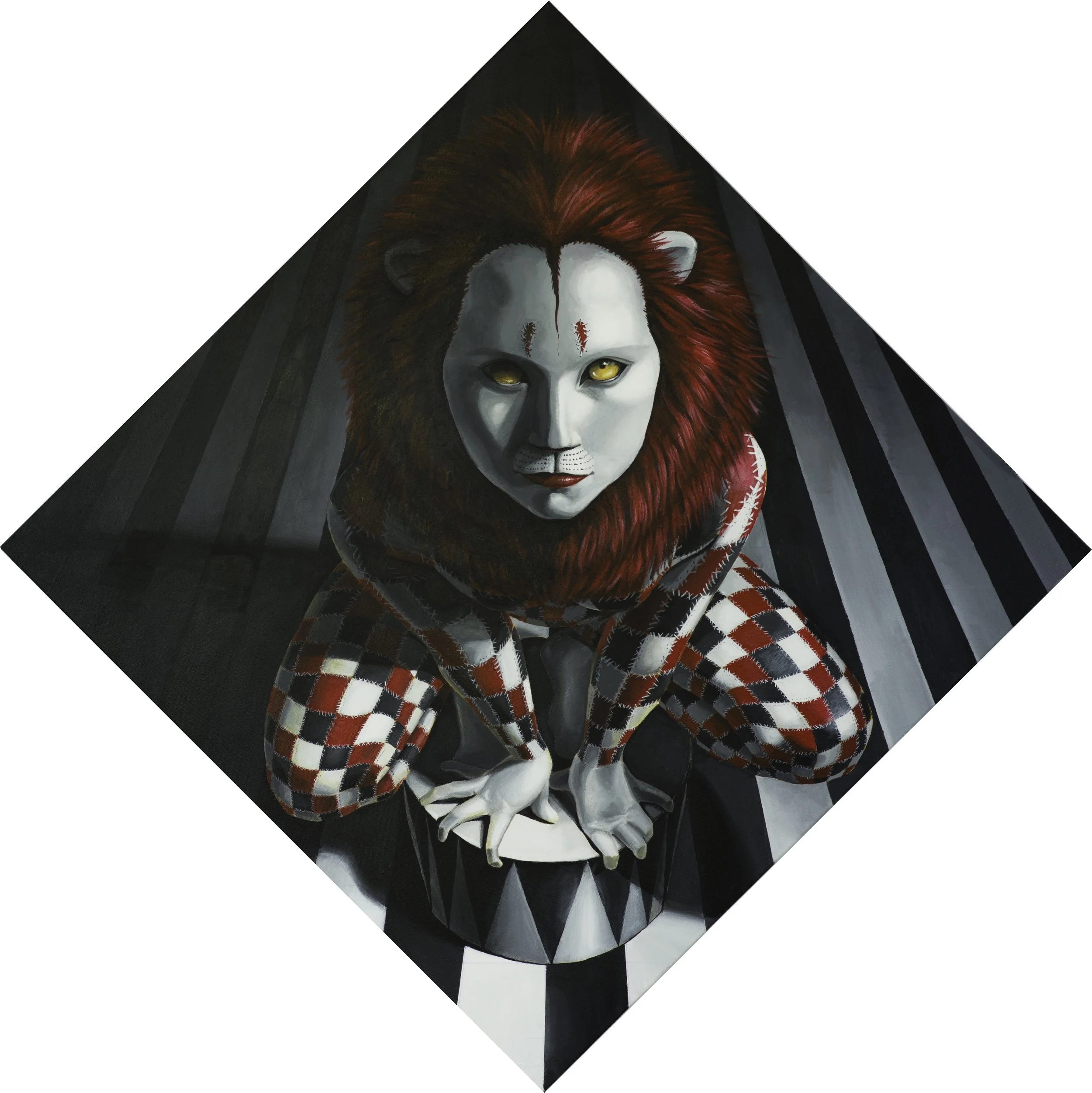 I am Not a Toy, Acrylic on Canvas, 30" x 30", 2017