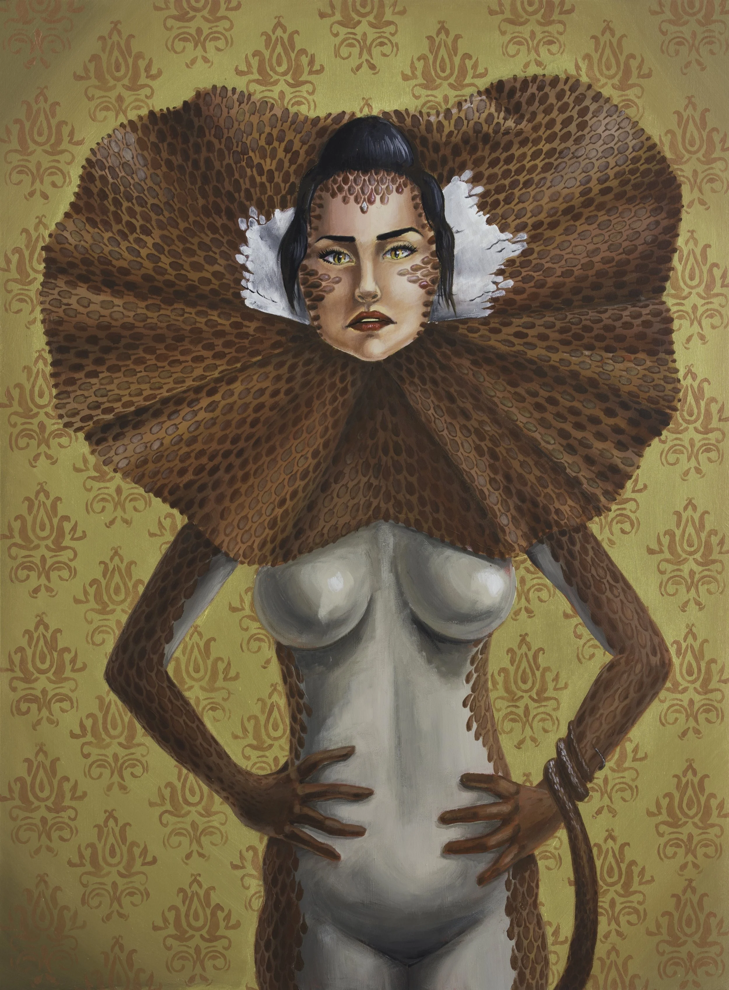 Lizard Queen, Acrylic on Canvas, 30" x 40", 2015