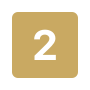 Gold-colored tile with the number 2