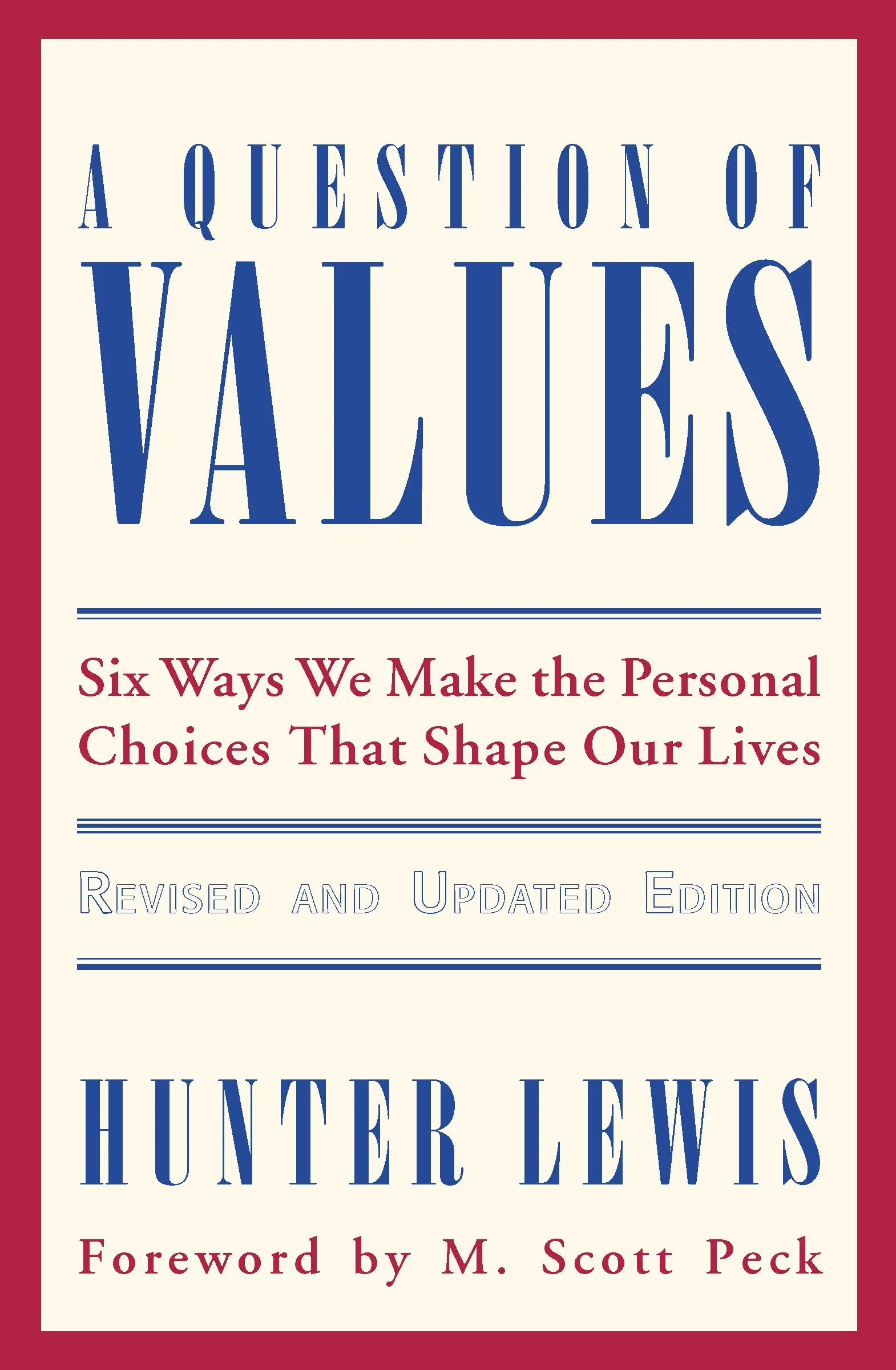 A Question of Values cover