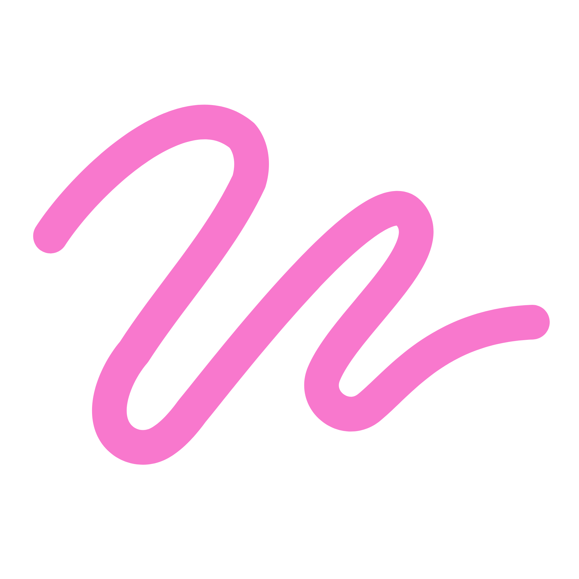 Pink cursive text spelling 'love' on a black background.