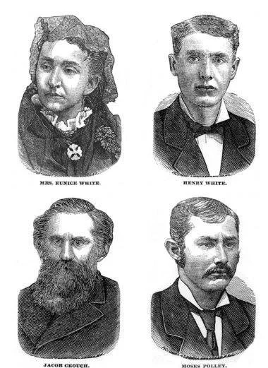 Illustration from the book 'Victorian Southwest Michigan True Crime' on the Crouch Murders