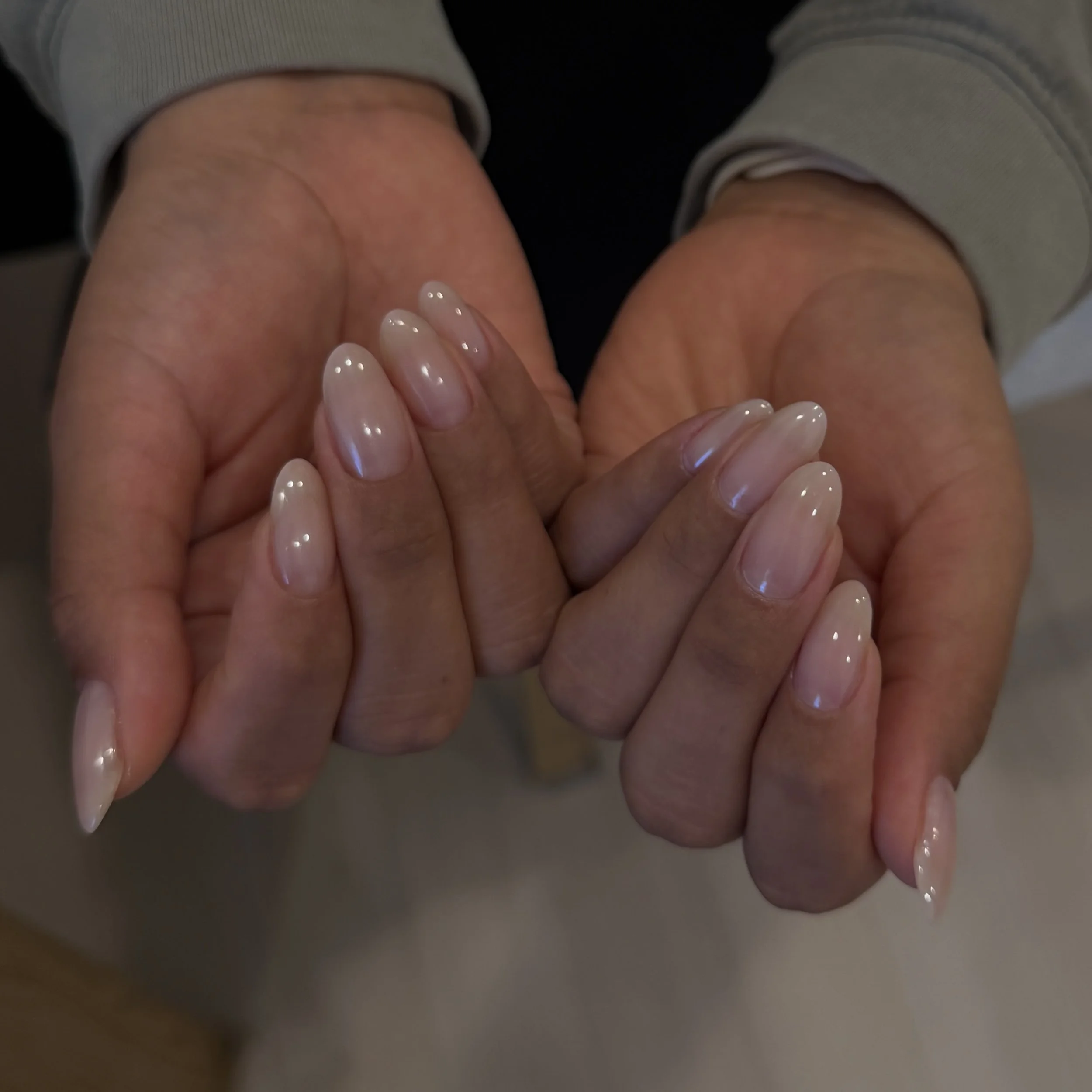 Nude base + Clear chrome