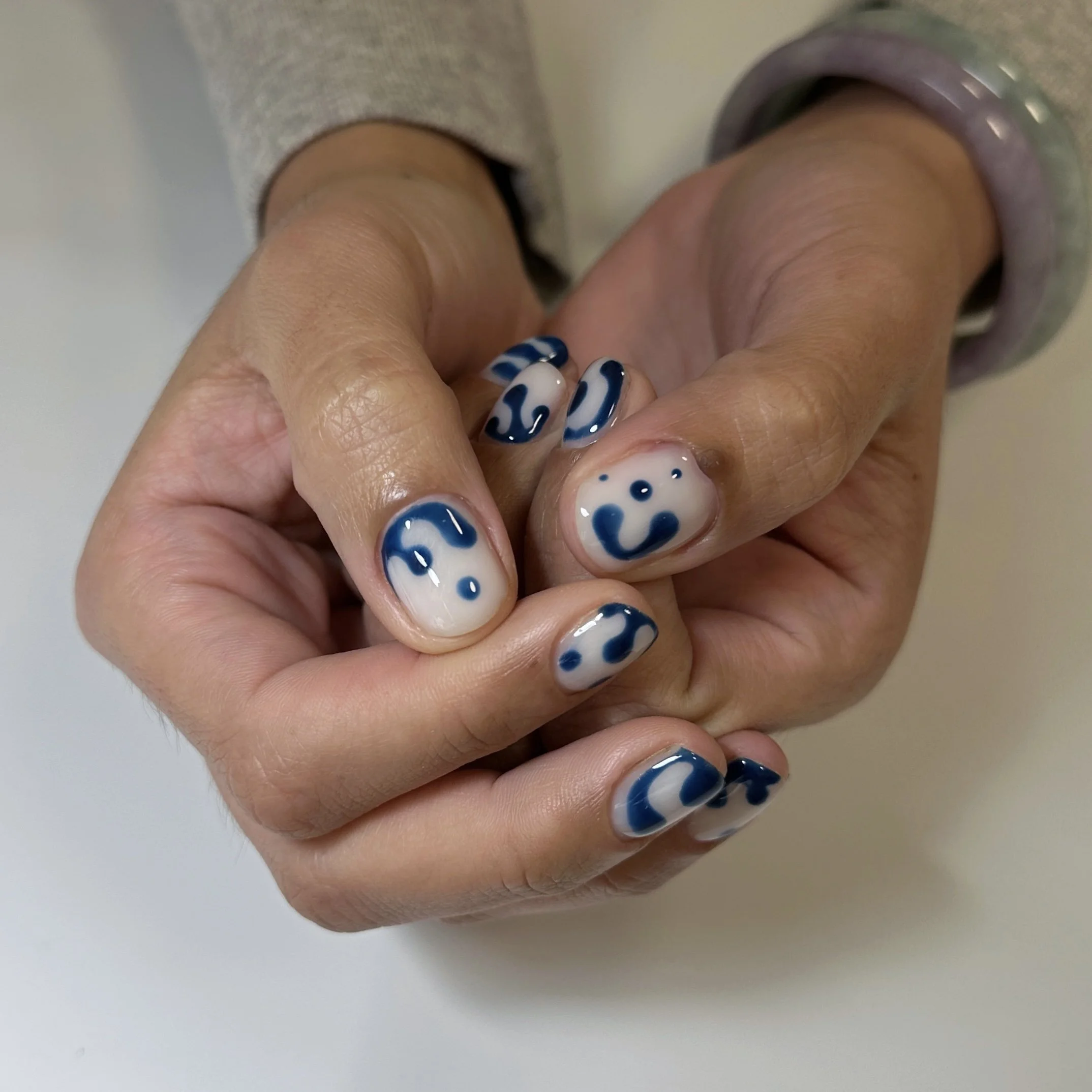 Navy Blue Abstract