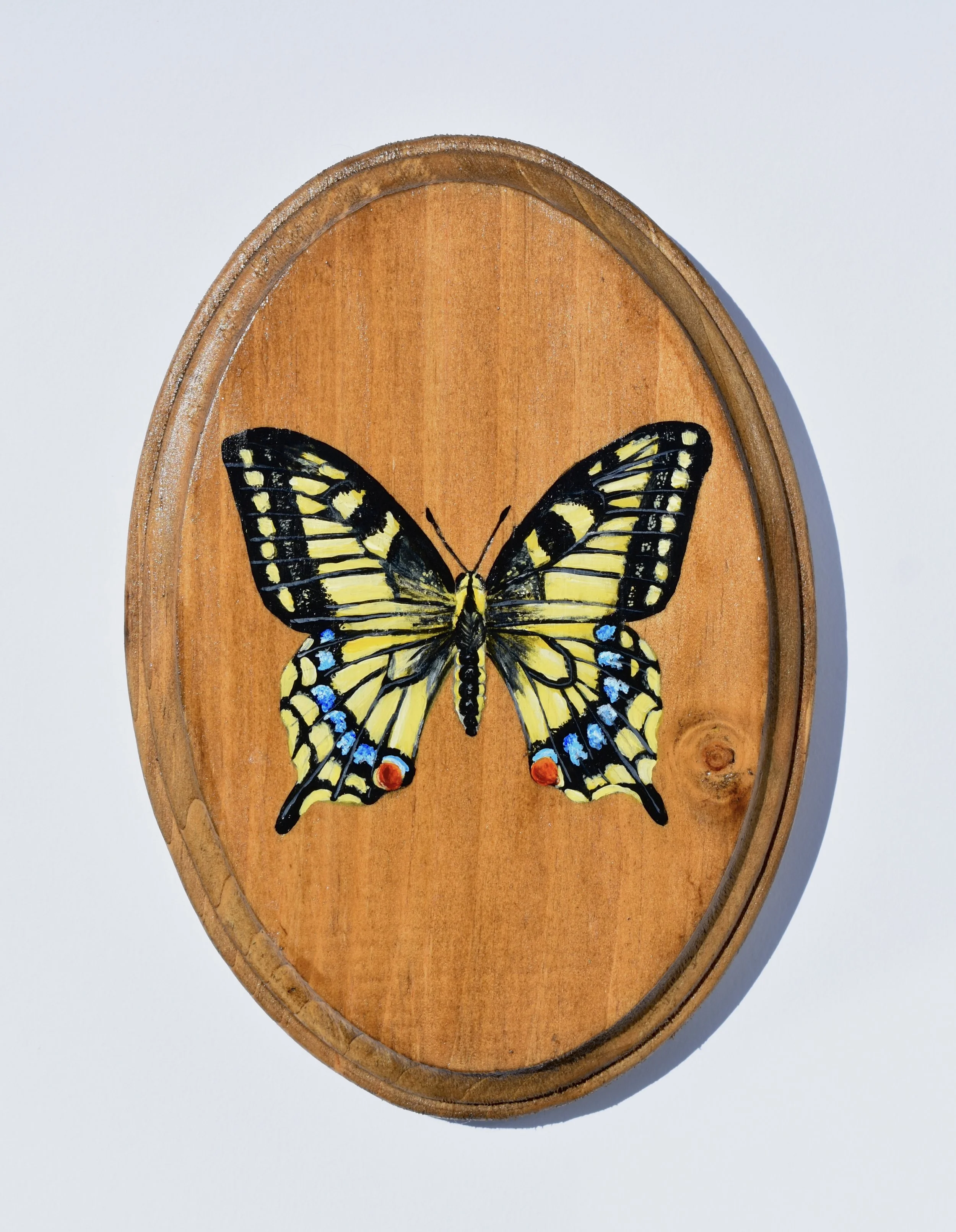 Hand-Painted Wooden Plaque - Eastern Tiger Swallowtail