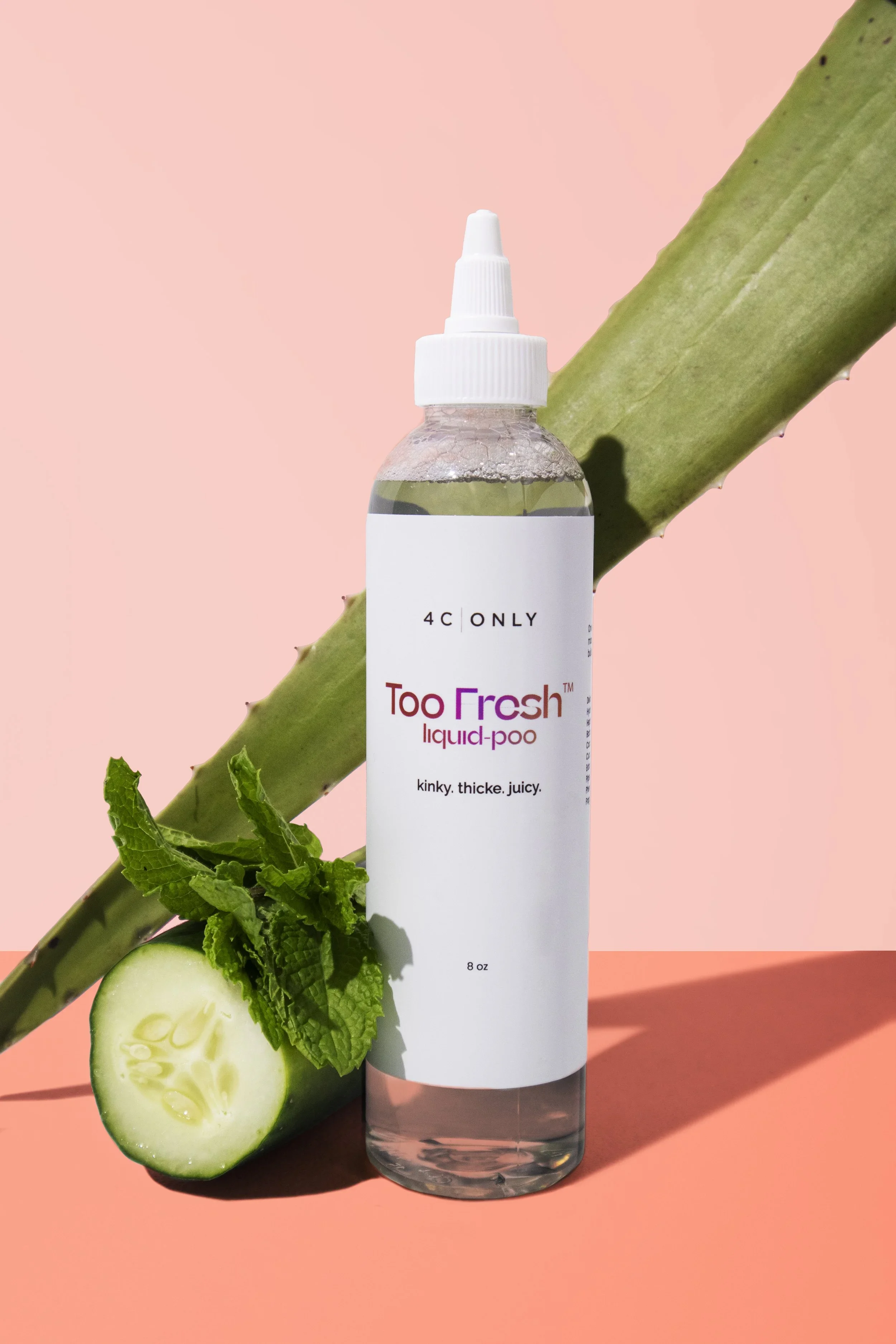 4C ONLY Too Fresh shampoo with cucumber and aloe