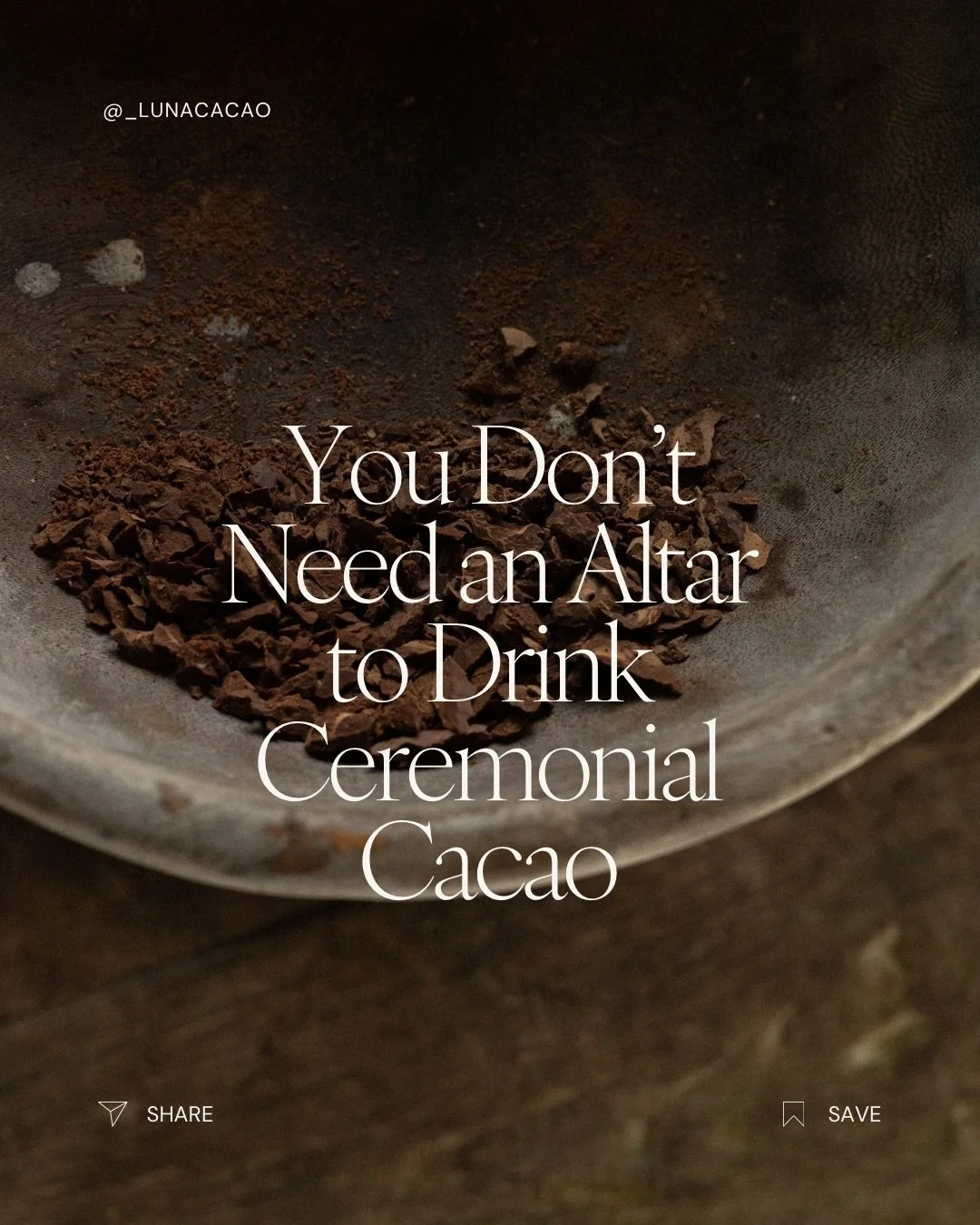 Cacao has been held ceremonially for thousands of years &mdash; by the Olmec, Maya, Aztec, Andean and Amazonian traditions. But it was never only ceremony. It was traded as currency, taken as medicine, and drunk as part of daily life too.

That&rsquo