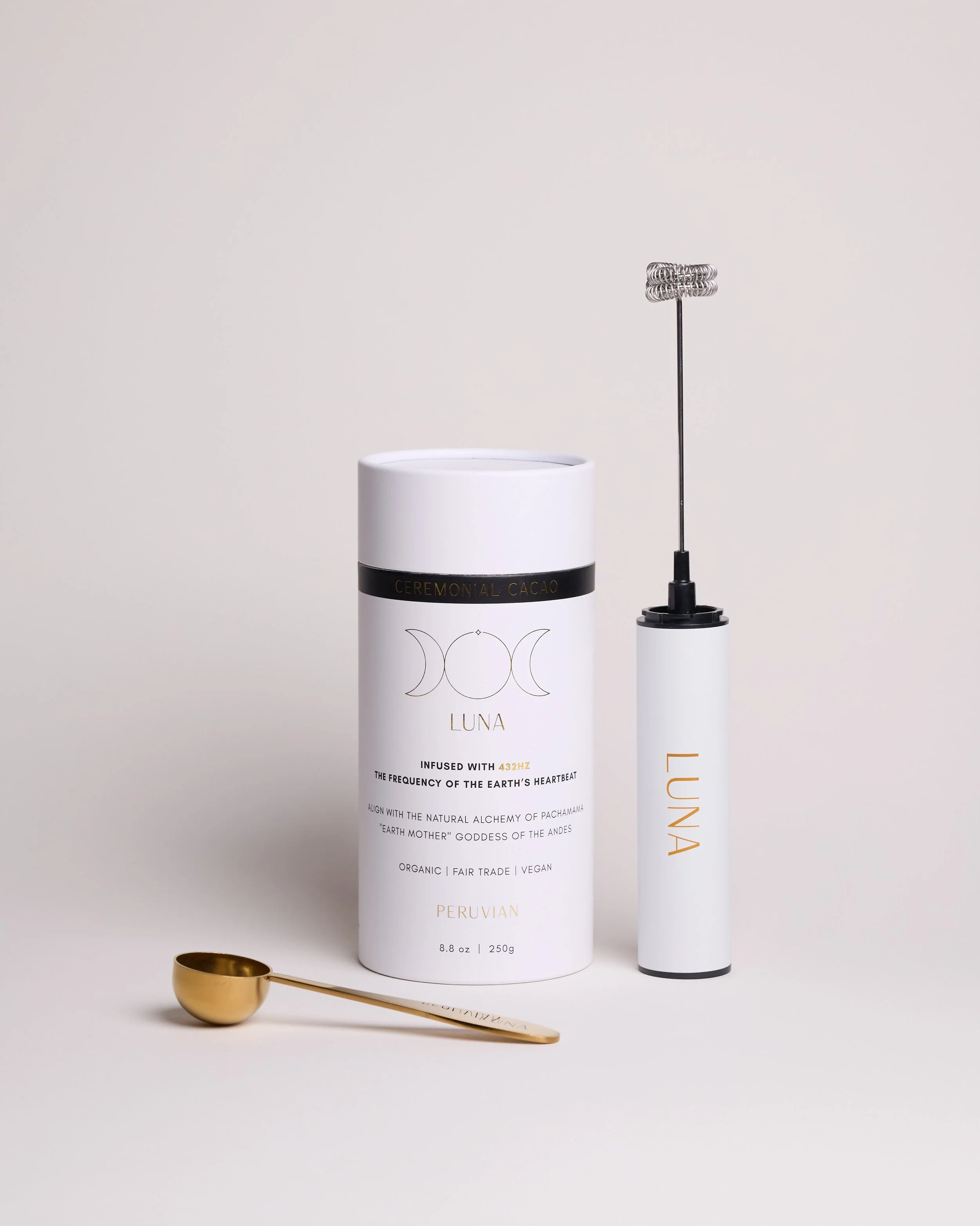 The Ritual Kit. 

Everything you need bundled together, at a better price than buying separately. 

250g Luna Cacao + whisk + scoop 🤎

Link in bio. 

#lunacacao #ceremonialcacao #cacaoritual #dailyrituals