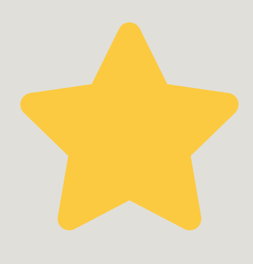 Yellow star on light gray background.