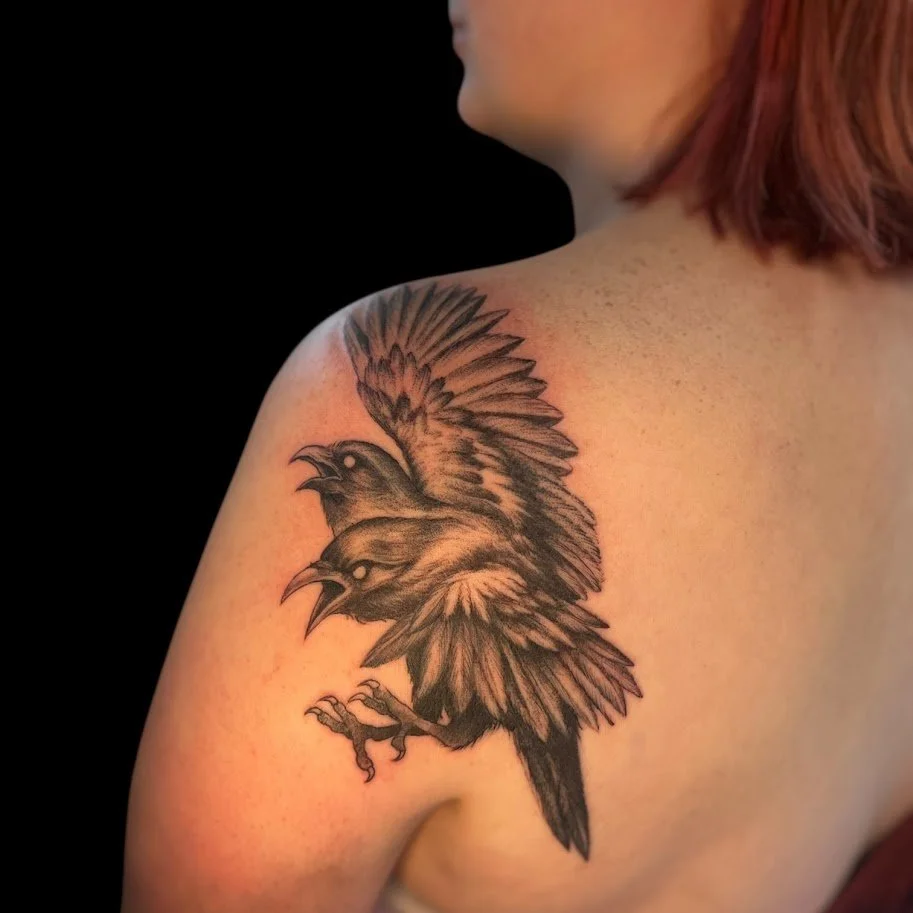 crow tattoo