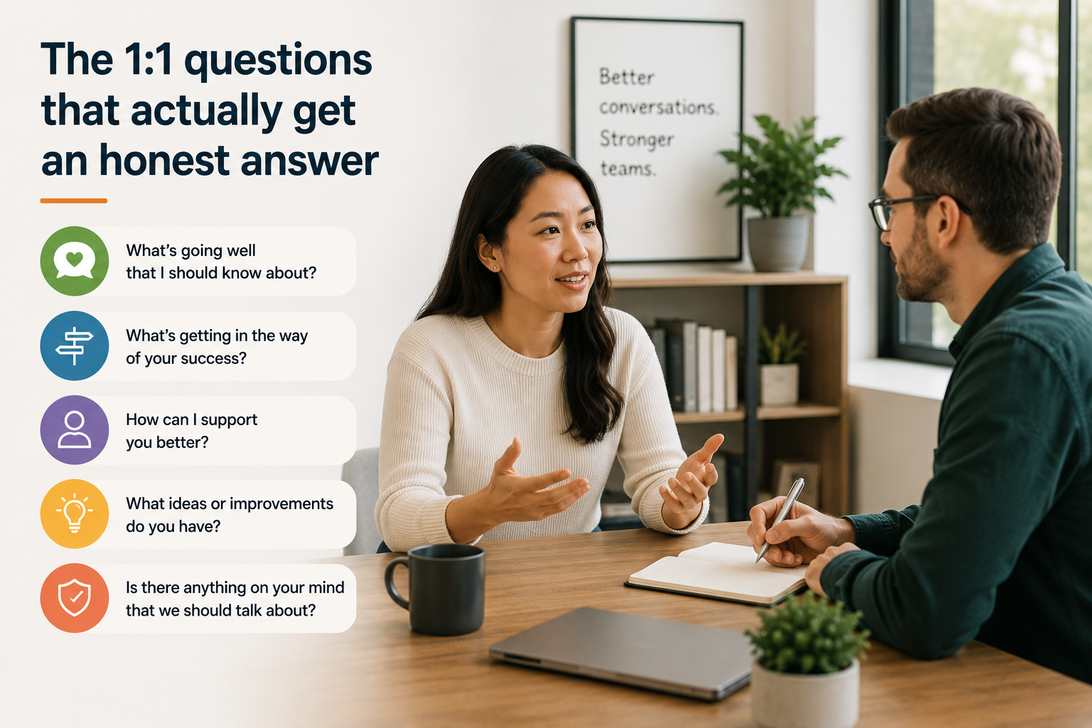 The 1:1 questions that actually get an honest answer