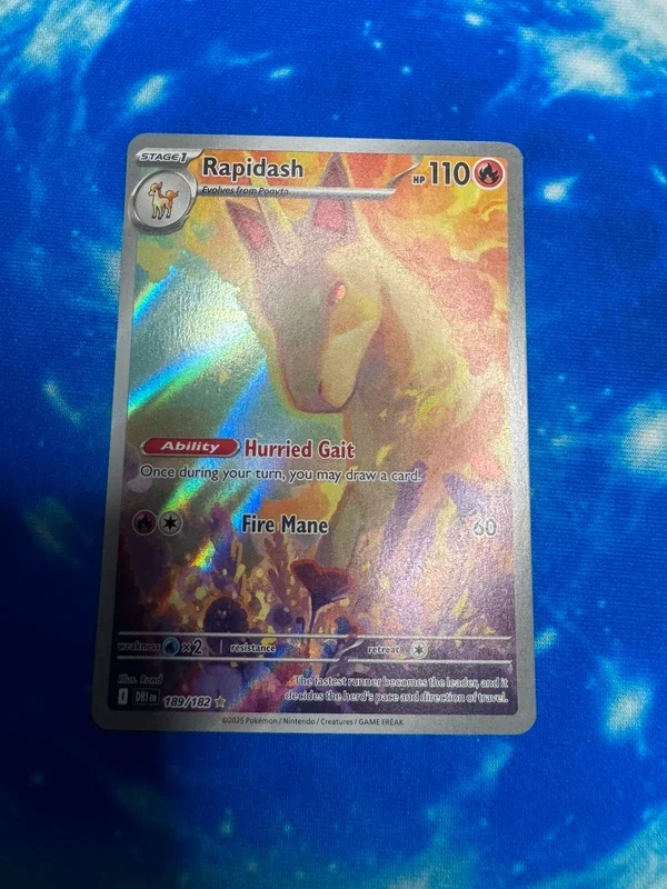 Pokemon Rapidash 189/182 Illustration Rare IR Near Mint