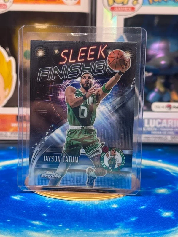 Jayson Tatum Sleek Finishers Insert Topps Chrome Basketball Boston Celtics