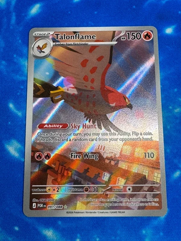 Talonflame Art Rare 091/088 Perfect Order Near Mint Pokémon