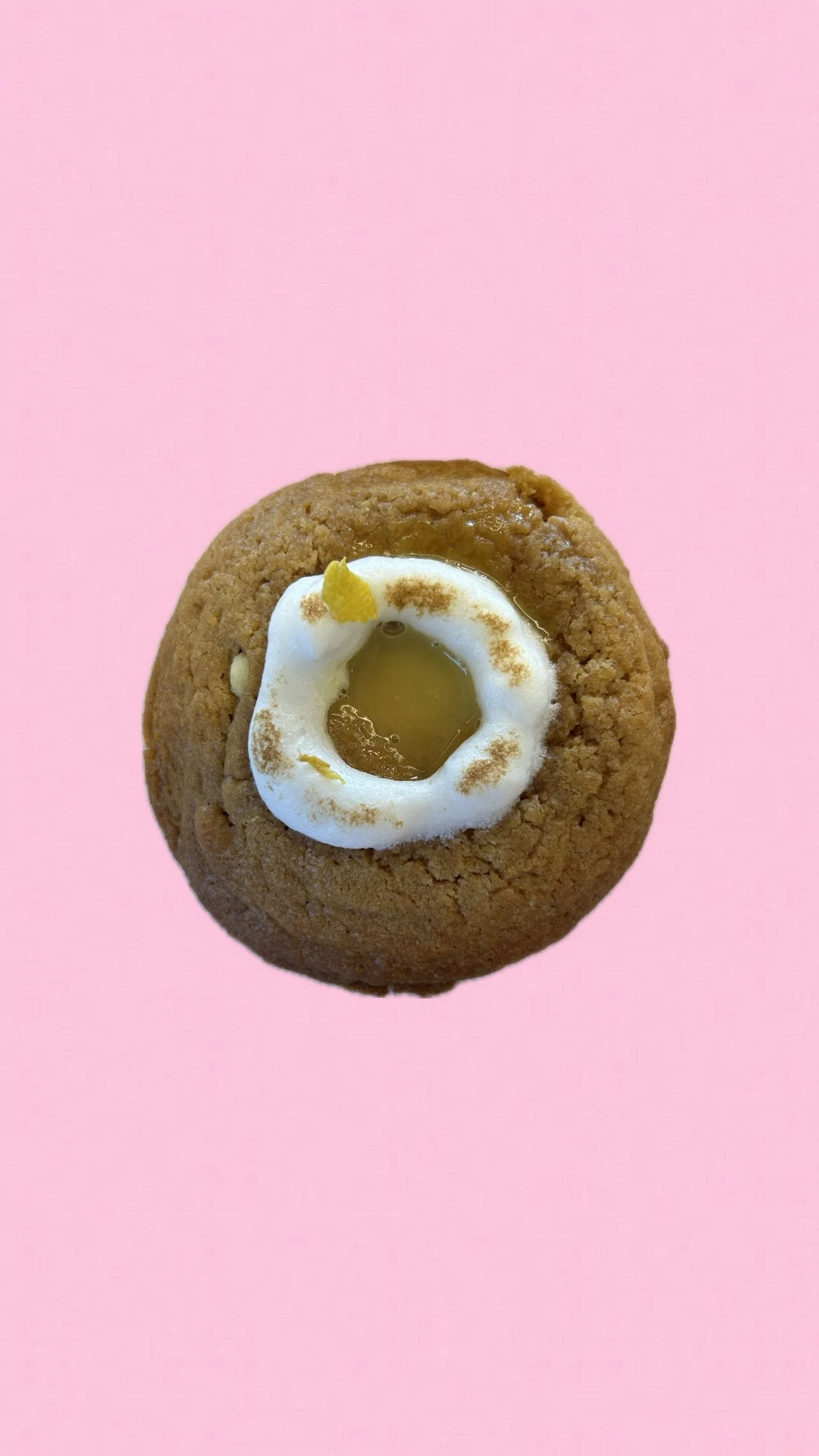 Cookie citron meringuée