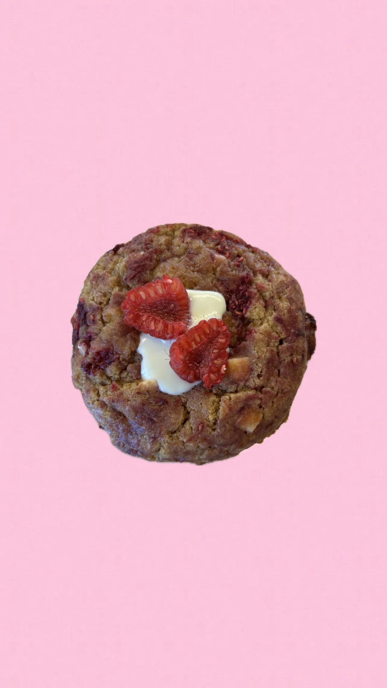 Cookie chocolat blanc/framboise