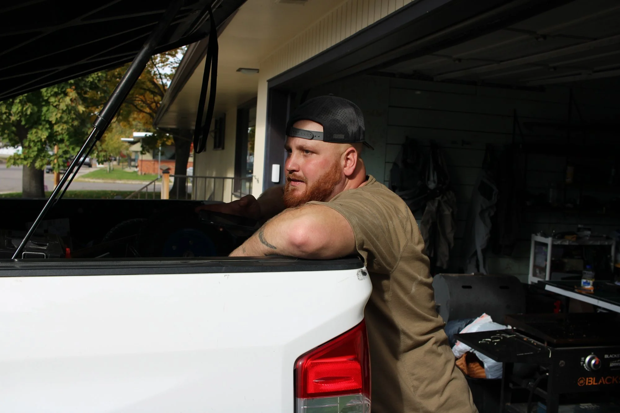 Jeremy Eisenmann, owner of ProCare Climate, at his work truck in Missoula