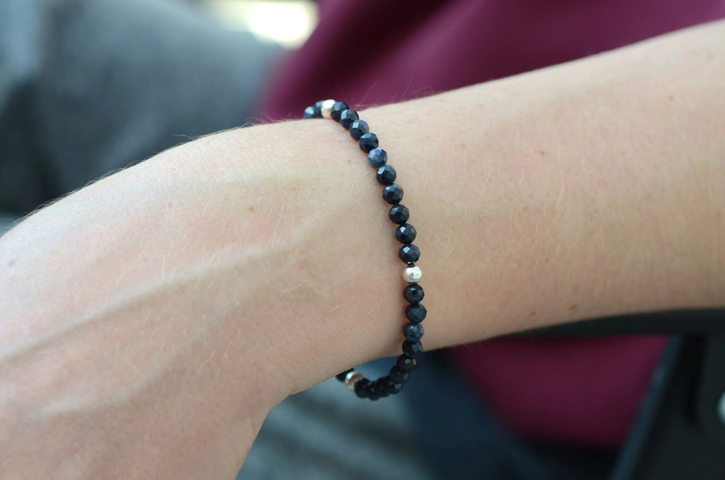 Sapphire & Sterling Silver Bracelet
