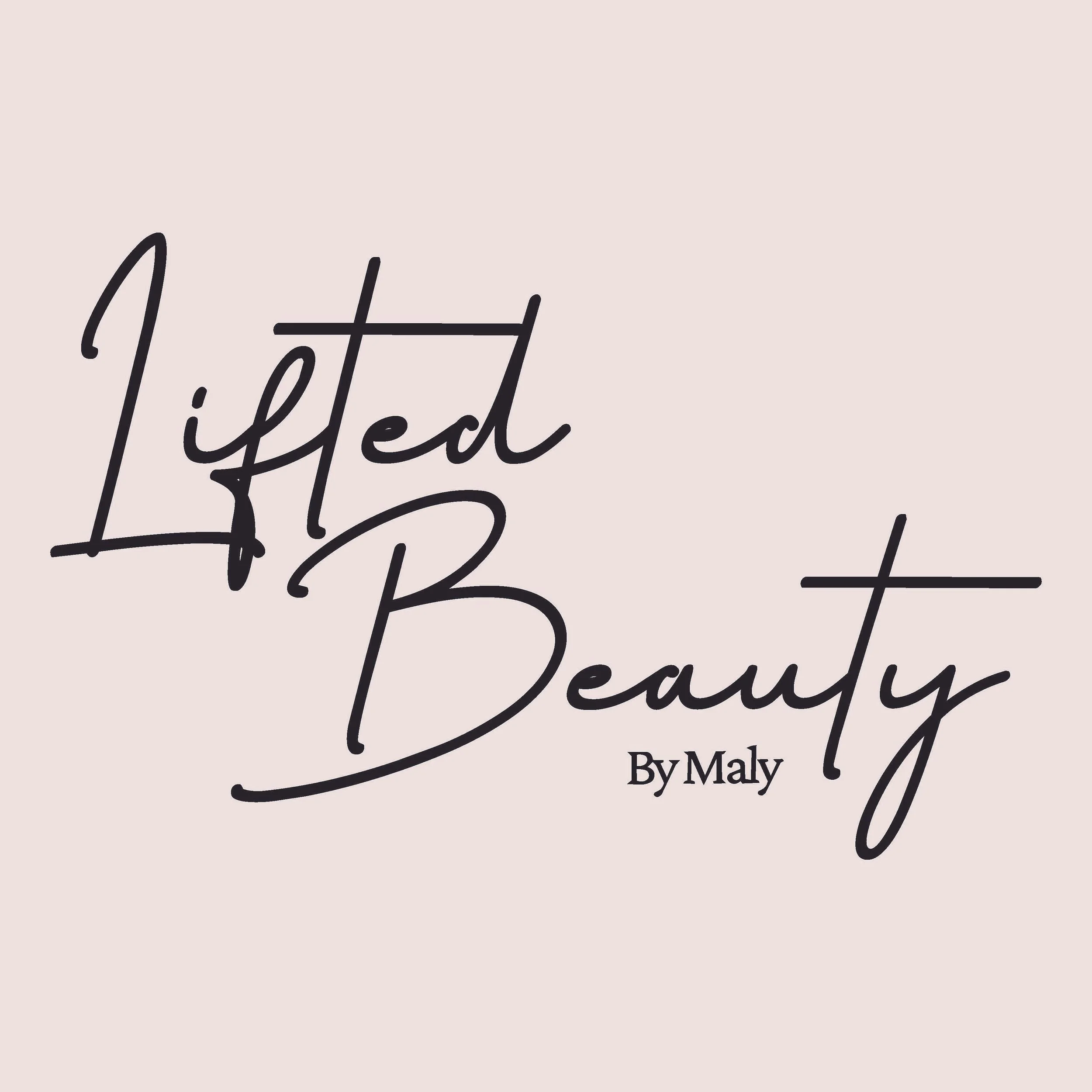 Close-up of elegant handwritten text on light pink background, with partially visible words.