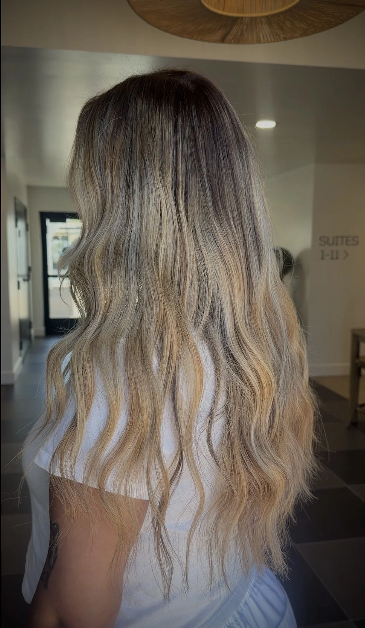 Blonde Balayage with Root Melt