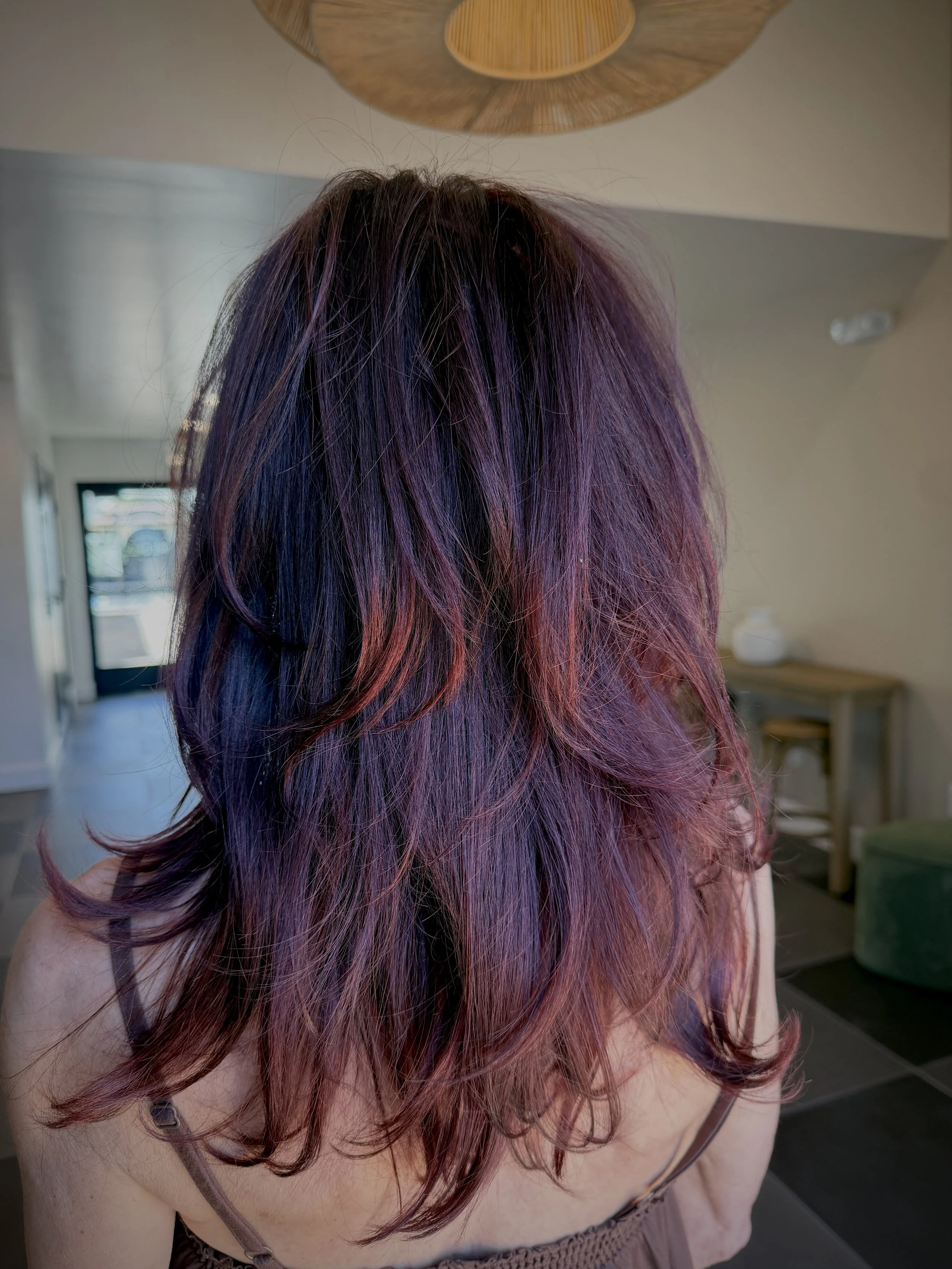 Burgundy Red Hair and Layers