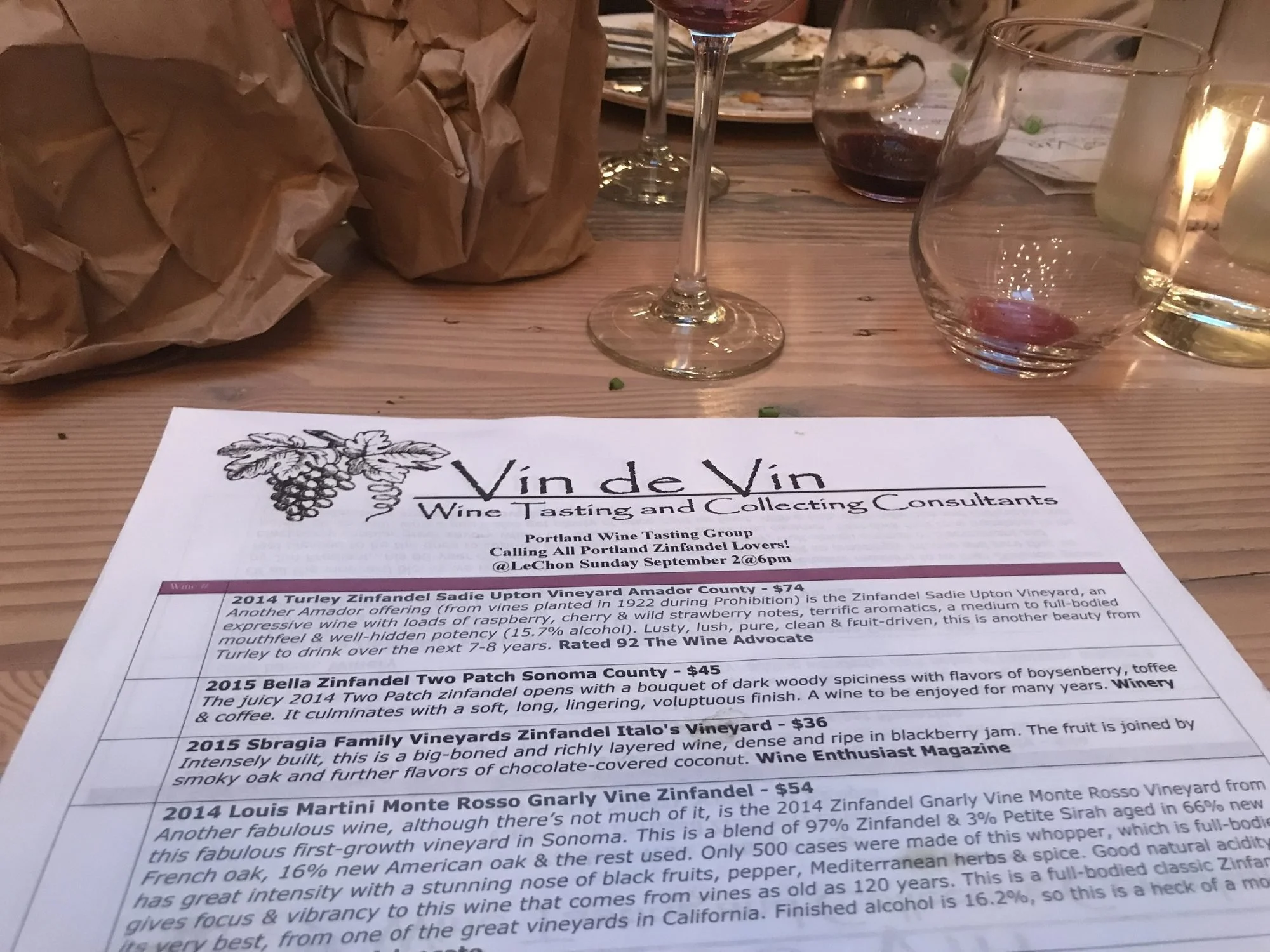 Calling All Portland Zinfandel Lovers!, photograph 2