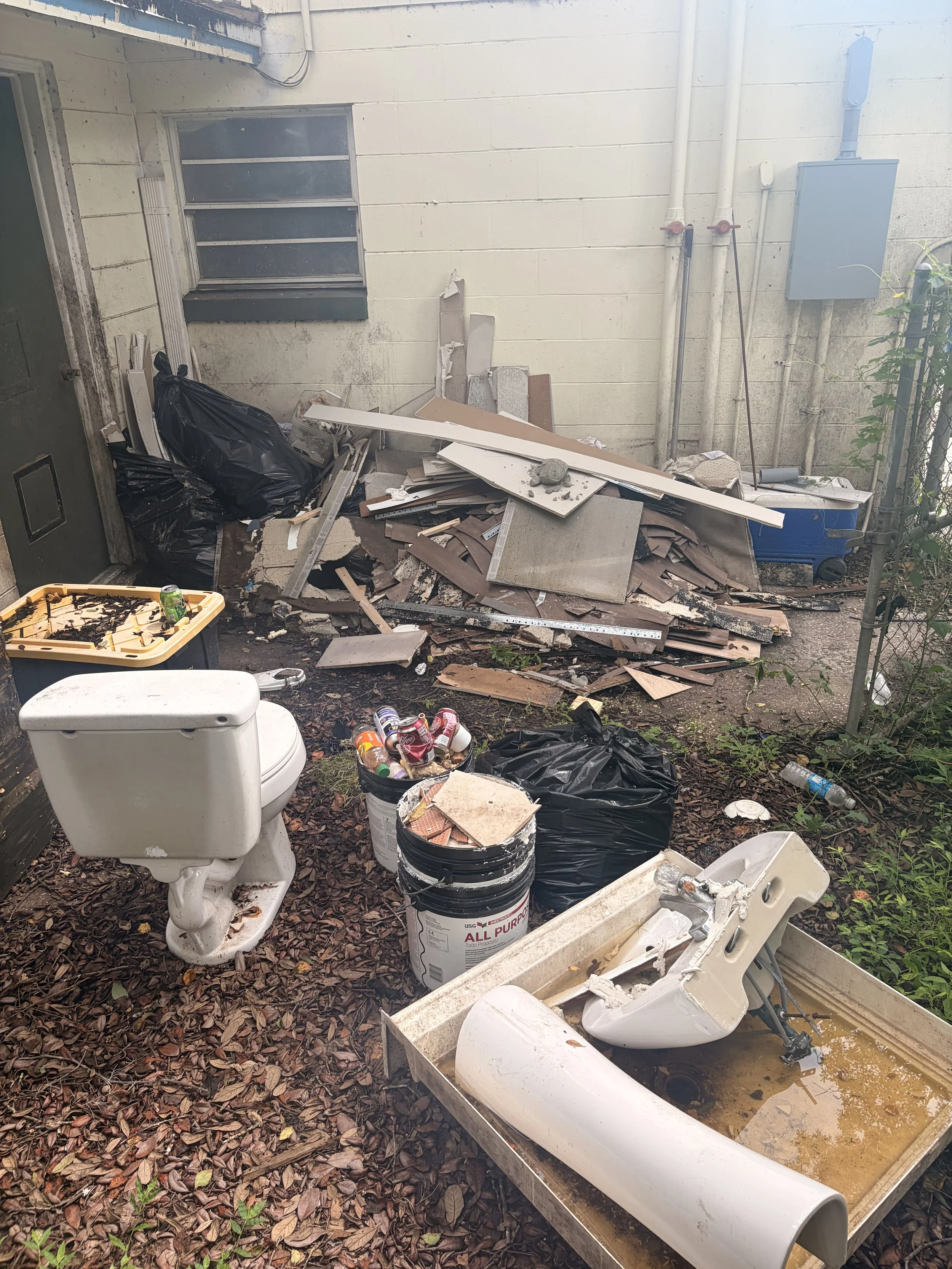 BEFORE – Construction Debris & Junk Removal