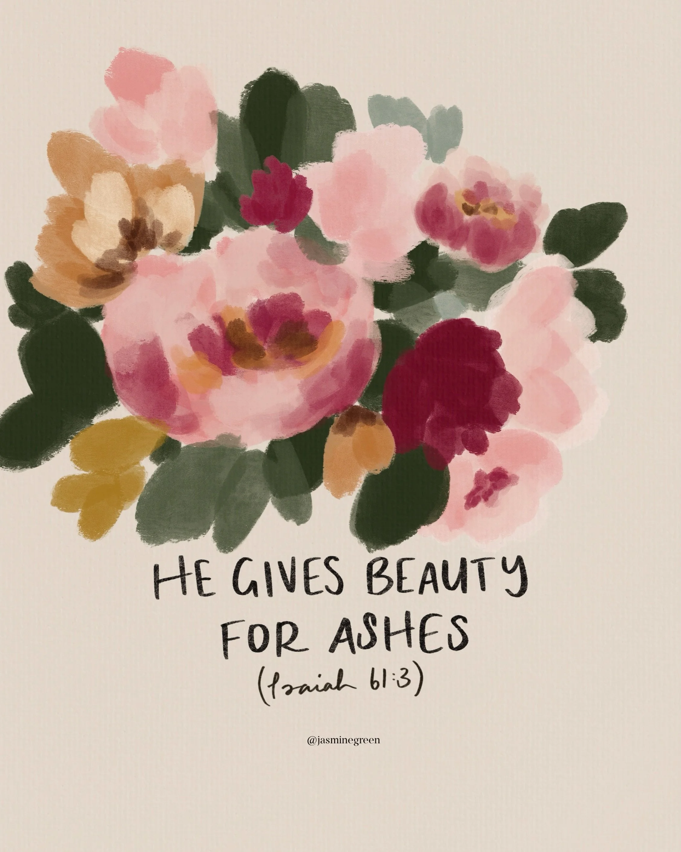 What can look as hopeless or a dead end, God transforms into something wondrous and joy-filled. 

It&rsquo;s fascinating to uncover that the Hebrew word for beauty in Isaiah 61:3 refers to an exquisite and embellished head-dress. 

And when the tradi
