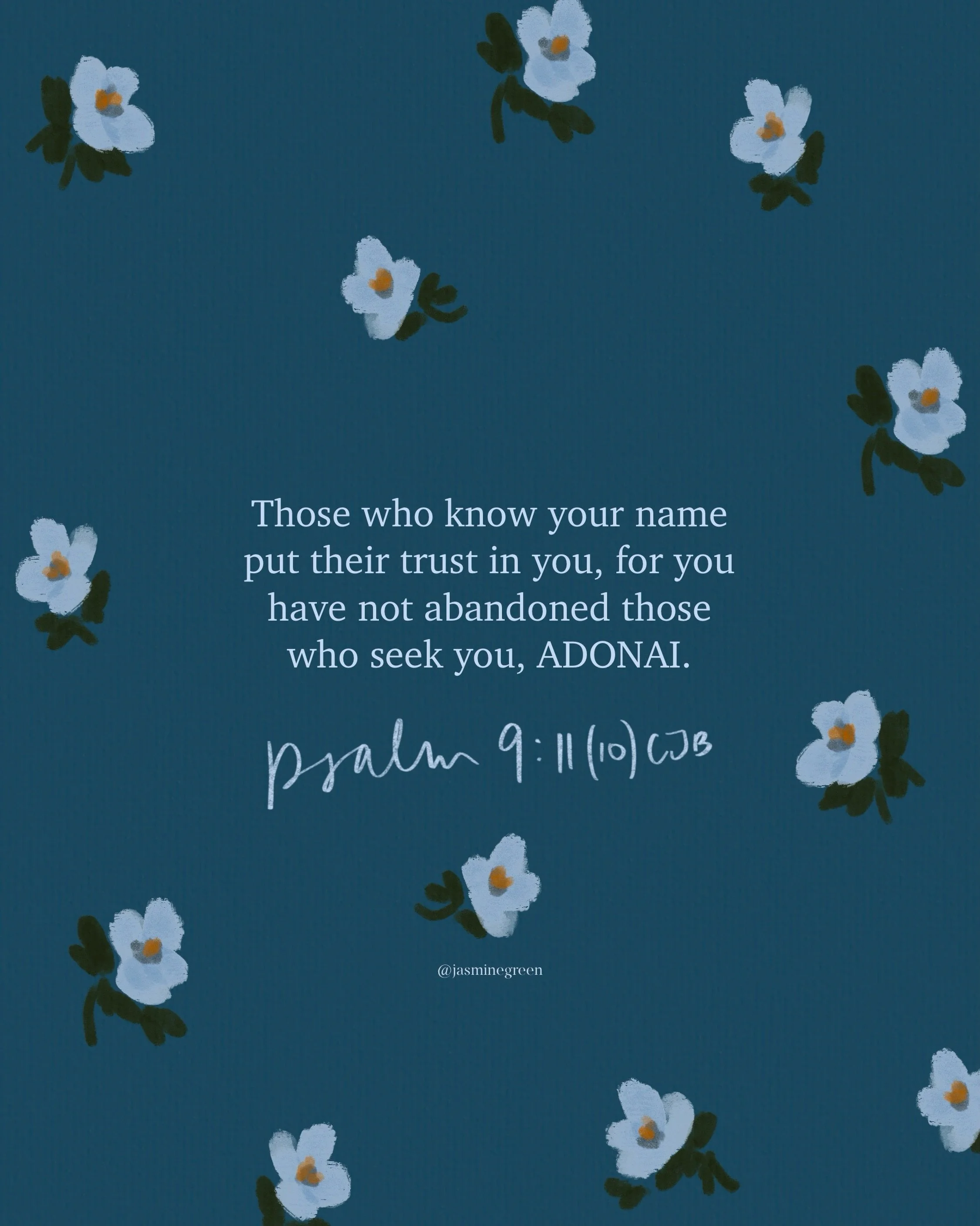 A hope, encouragement and reminder for the week ahead&hellip;

Adonai has a long r&eacute;sum&eacute; of being close, present and faithful. He is trustworthy&mdash;yes!&mdash;but also proves His trustworthiness again and again and again. 

It&rsquo;s